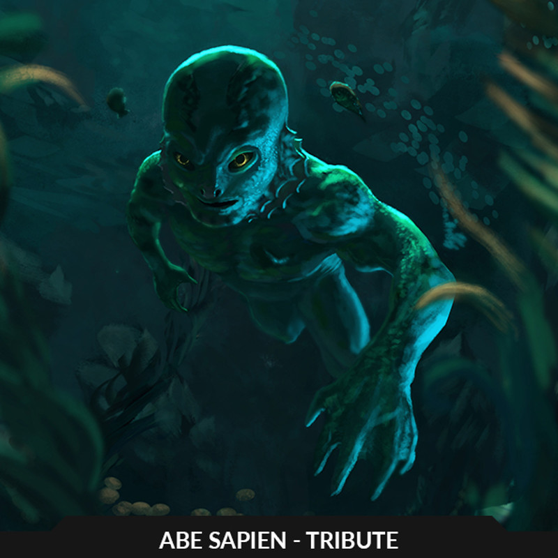 HELLBOY tribute illustration: Abe Sapien