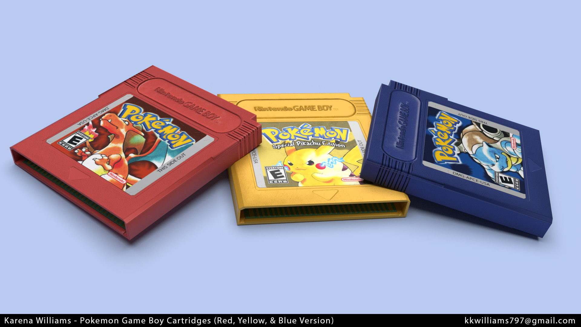 Nintendo Pokemon Gameboy Color Pikachu Edition + Pokemon Red, Blue