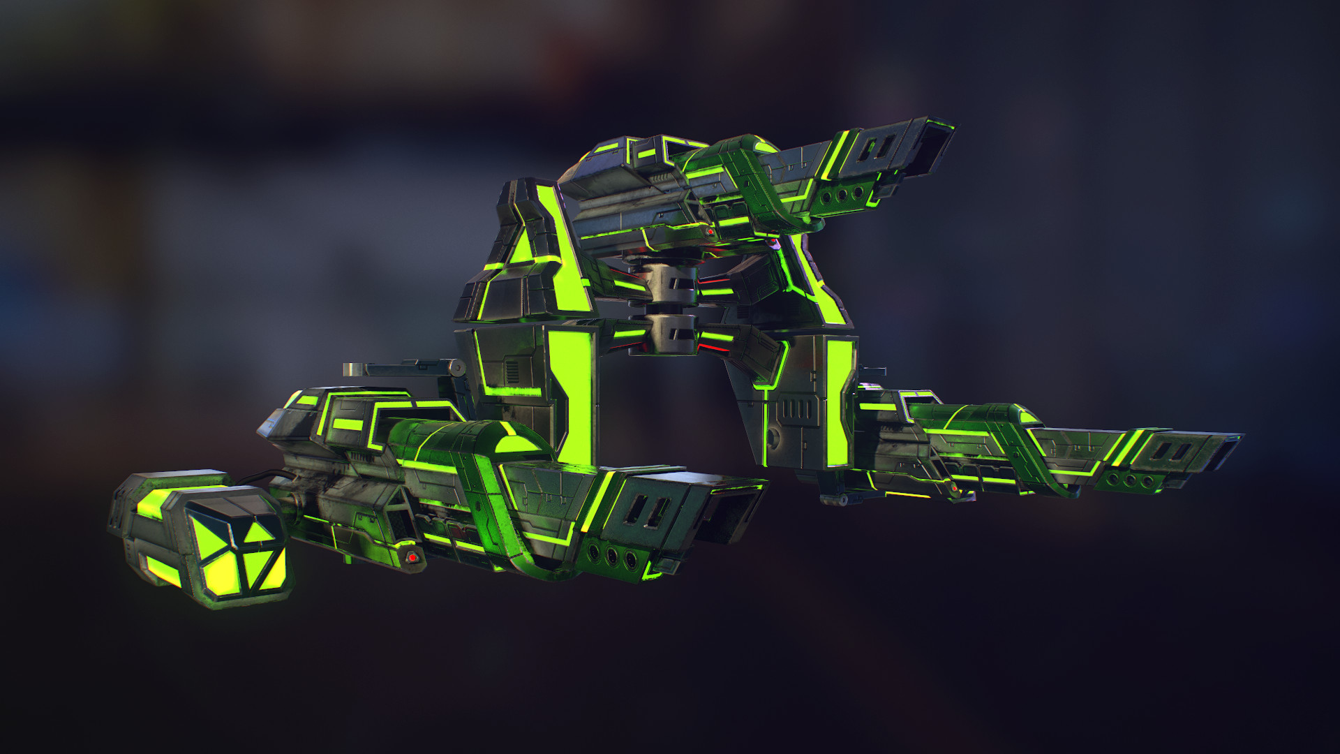 ArtStation - Blaster Weapon - Neon Fury