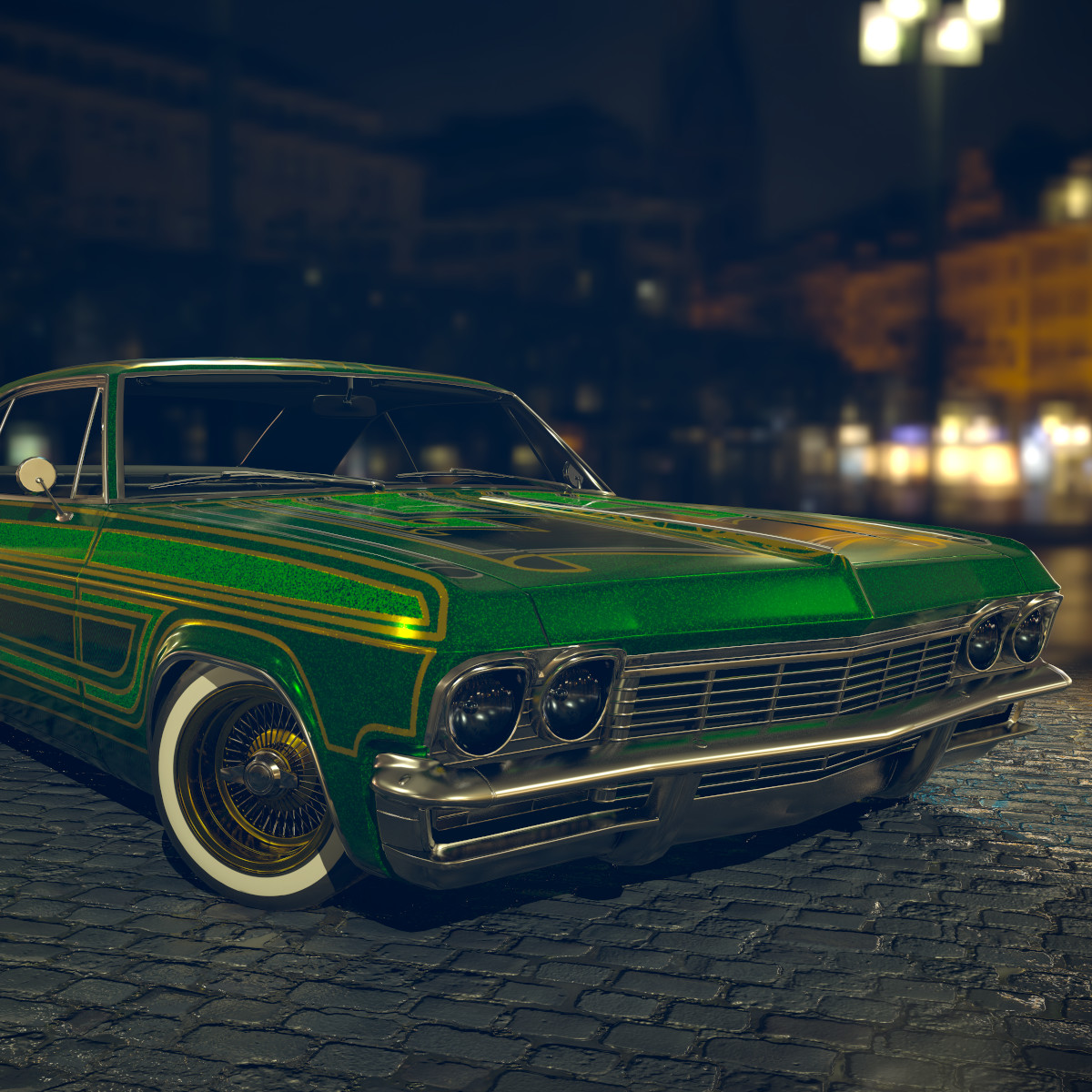 ArtStation Impala '65 lowrider Game ready model