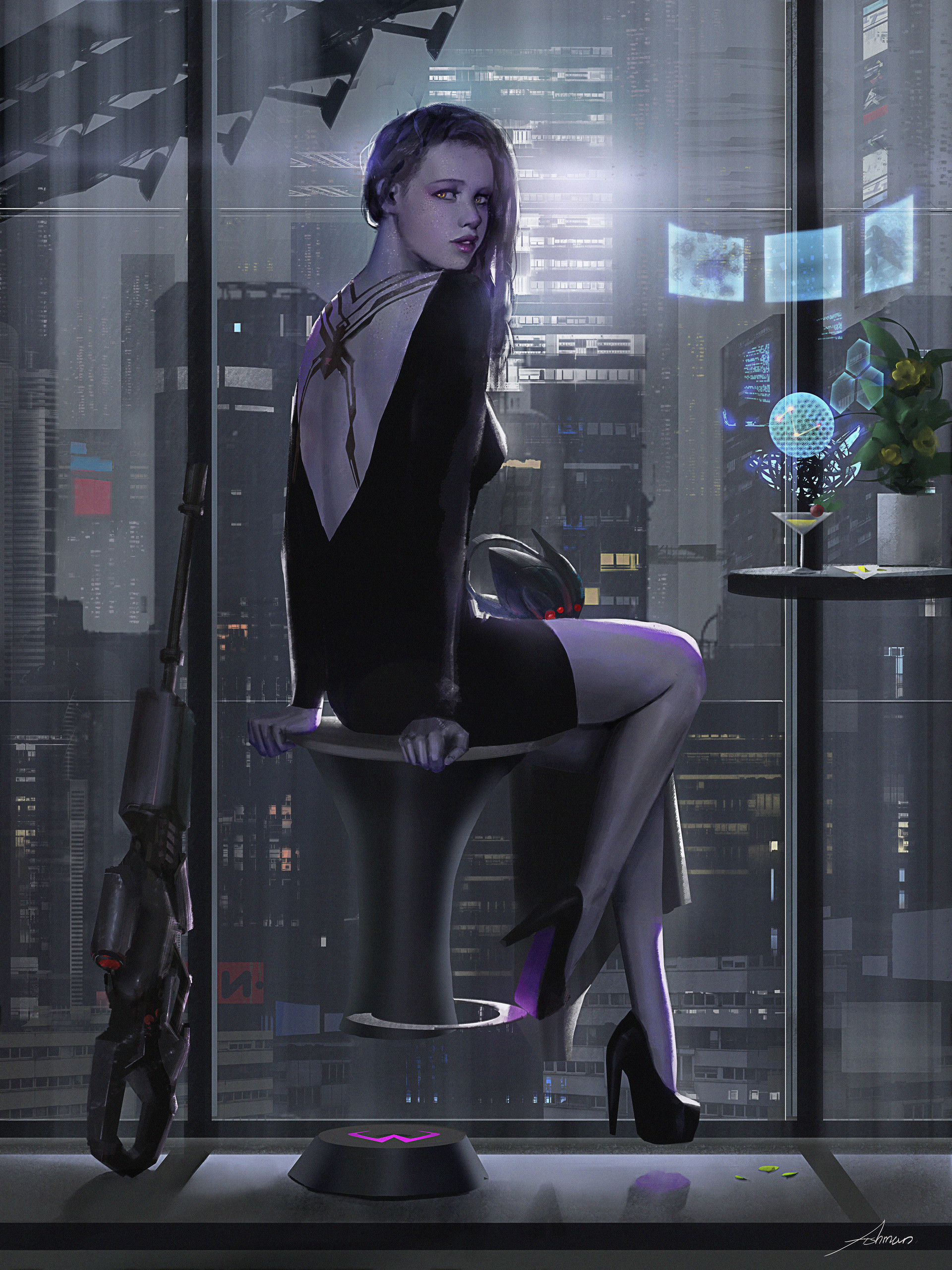 Future girl. Widowmaker киберпанк 2077. Cyberpunk 2077 черная вдова. Эвелин Паркер. Overwatch Cyberpunk 2077.