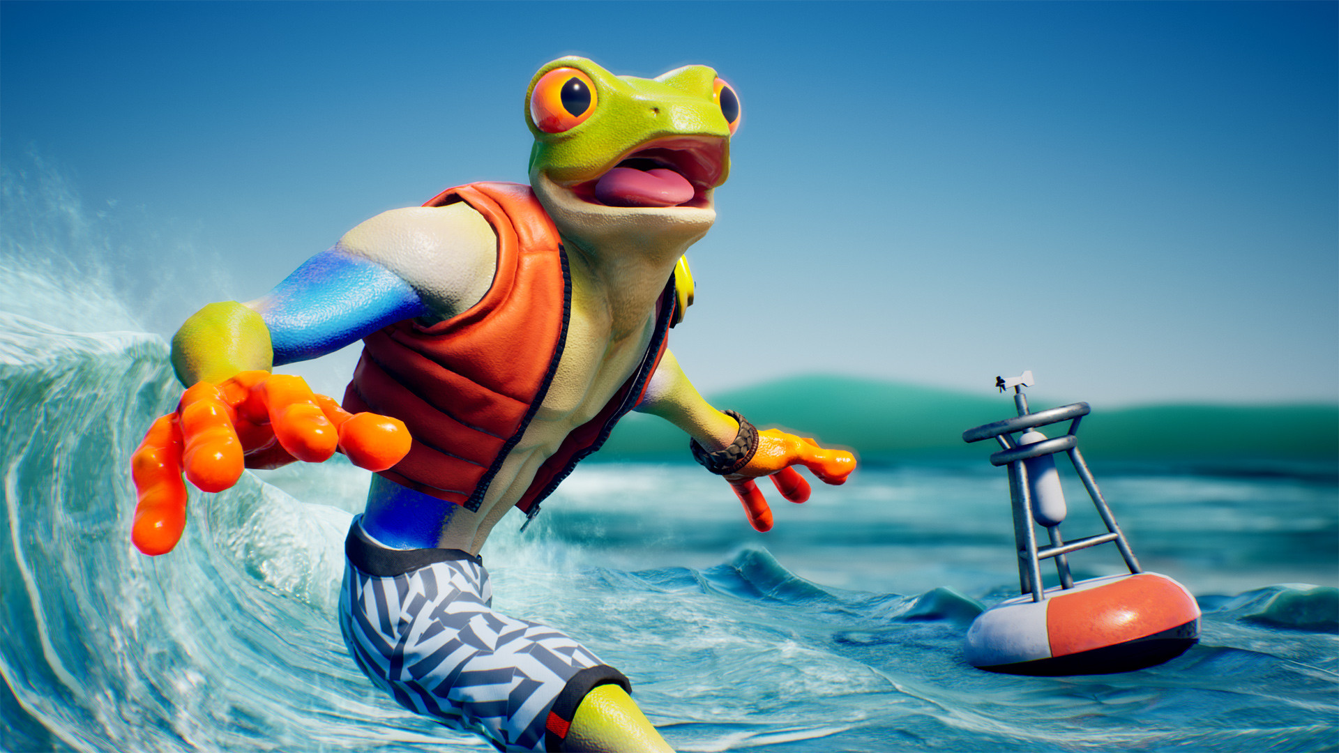 Glenn Donaldson Frog Surfer Dude