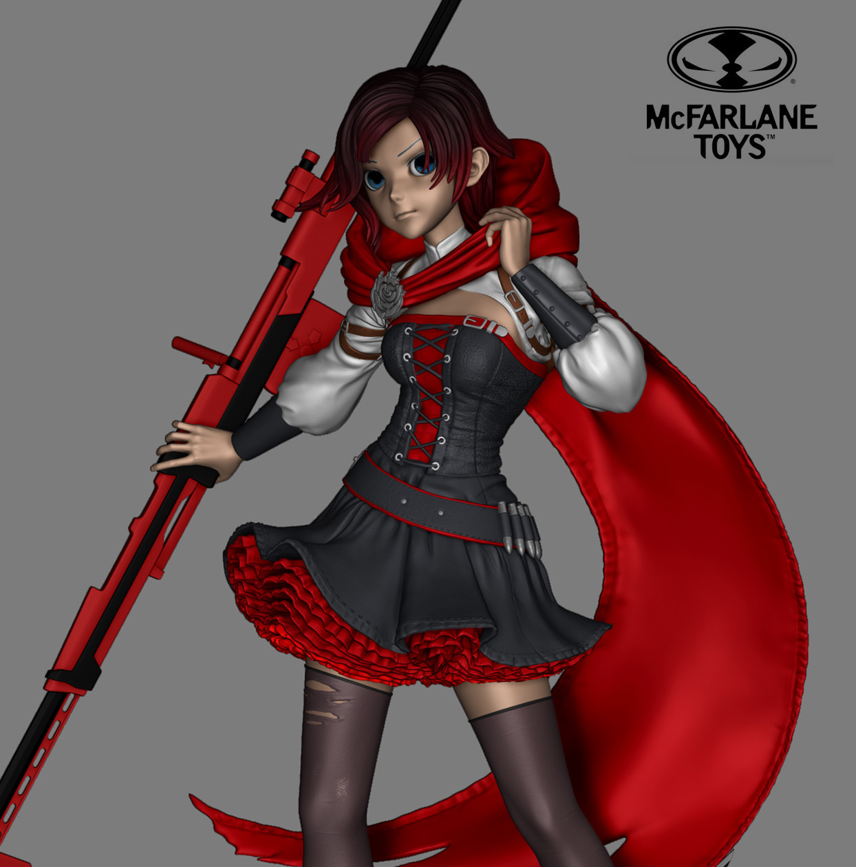 rwby ruby statue