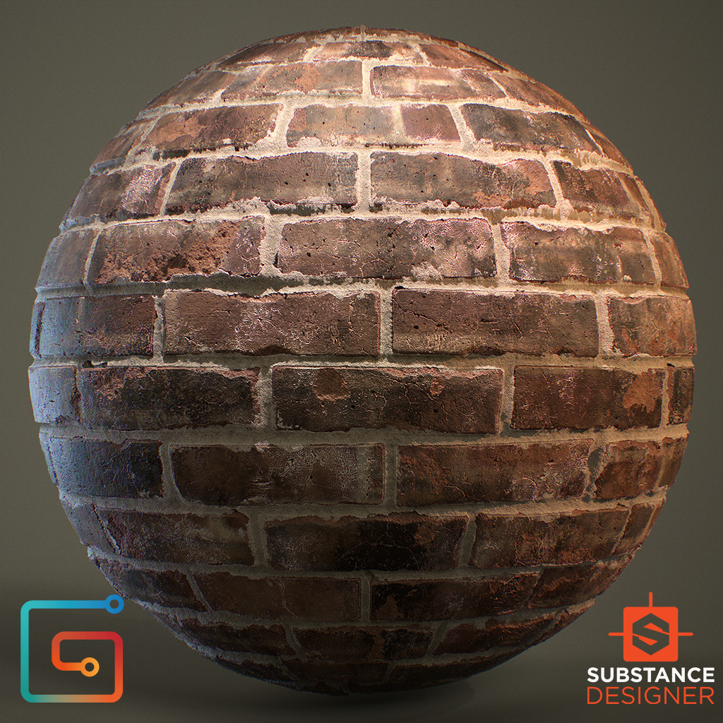 Bricks - 100% Substance Designer