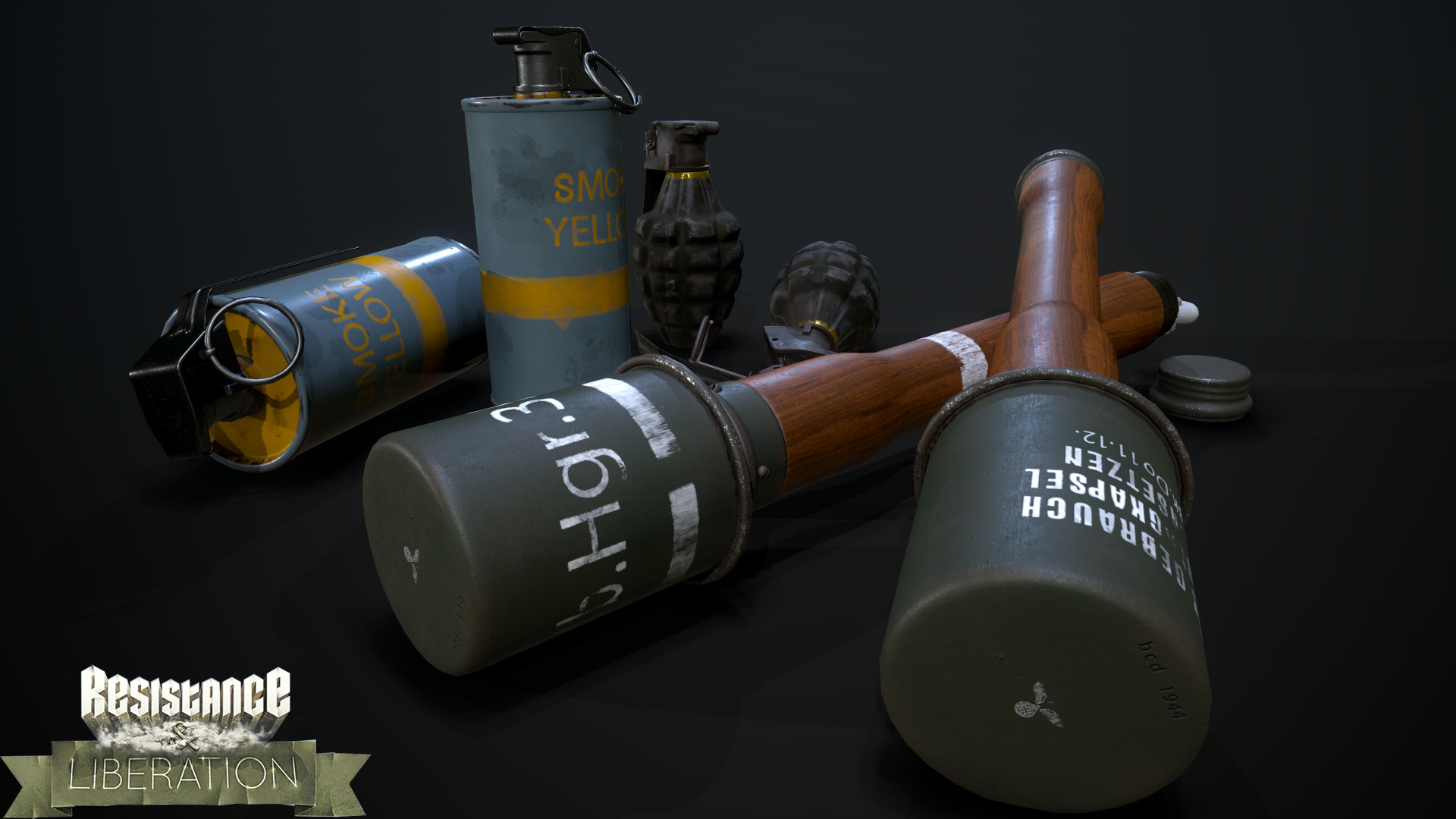 ArtStation - m16,mk2,m24 and m39 Grenades.