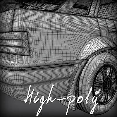 High-poly models