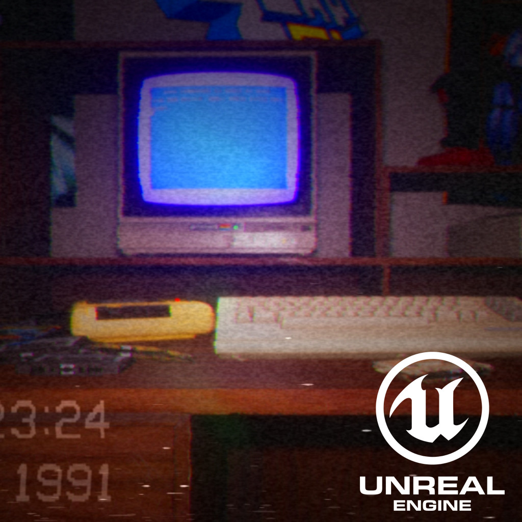 ArtStation Animated CRT TV & VCR (VHS) Effects (Unreal Engine)