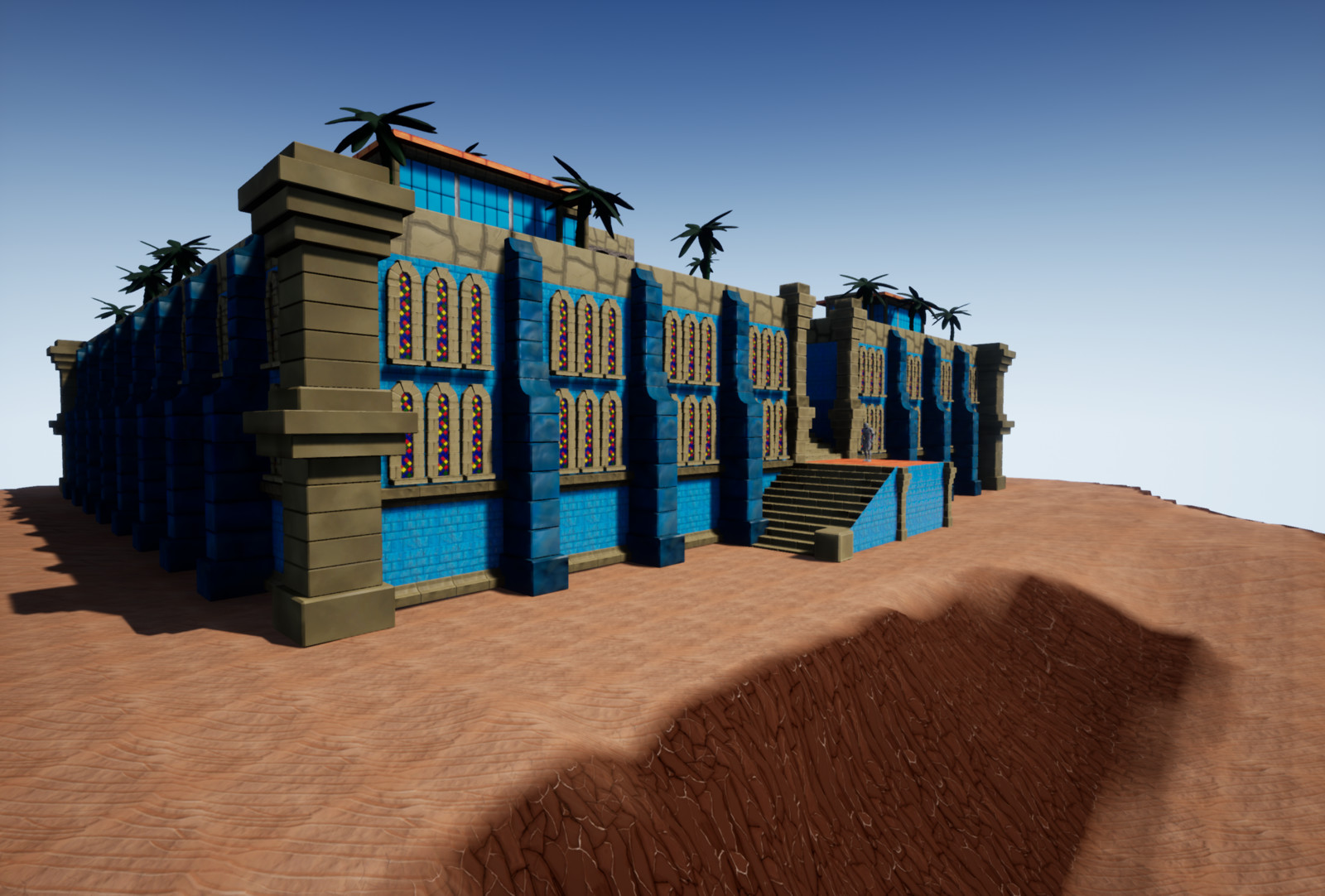 Desert Town with temple