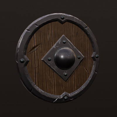 ArtStation - Wooden Viking Shield