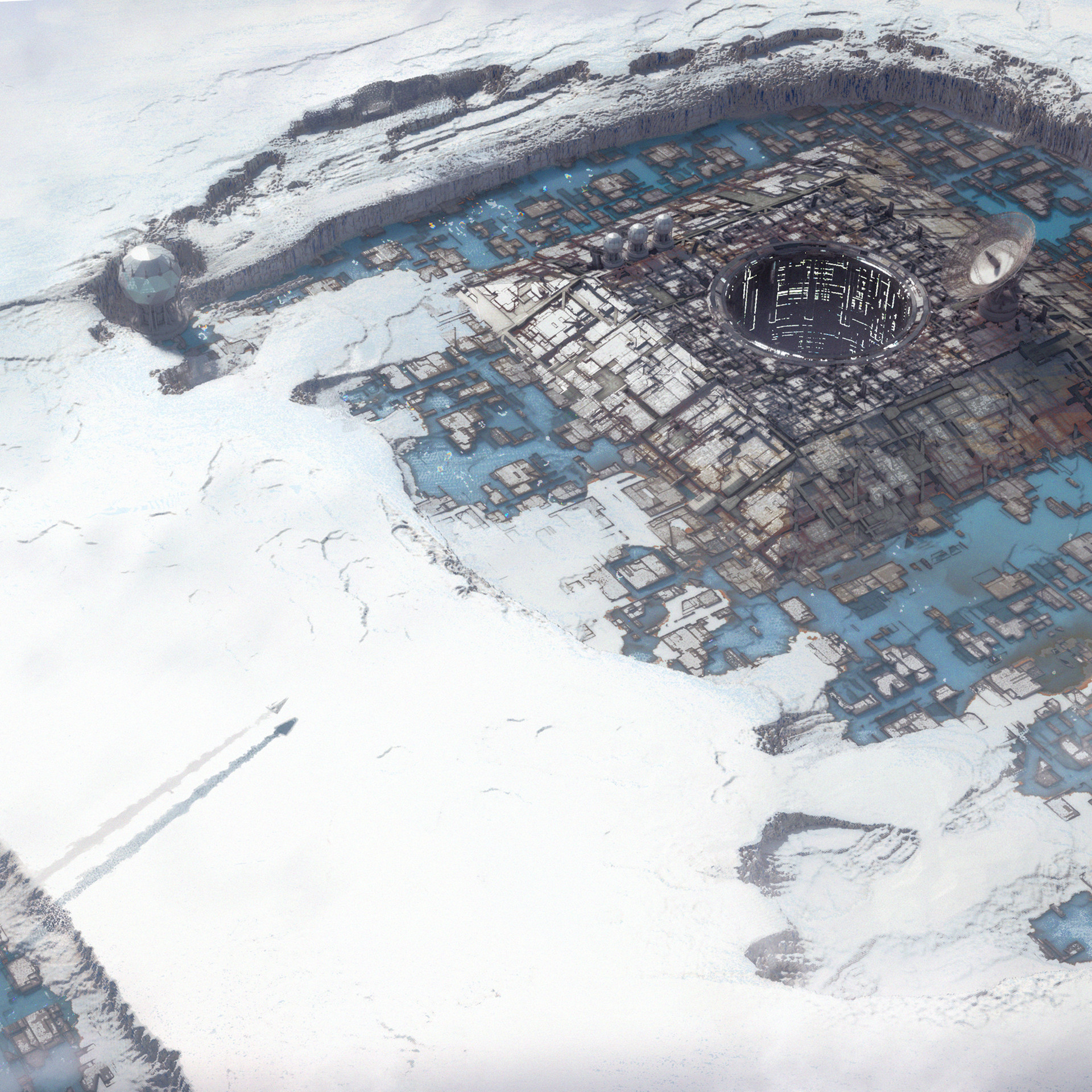 ArtStation - Arctic city / Arrival