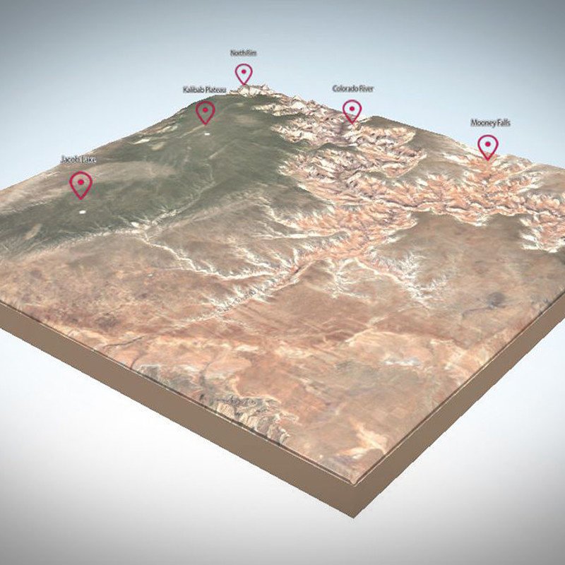 WebGL Grand Canyon 3D Map