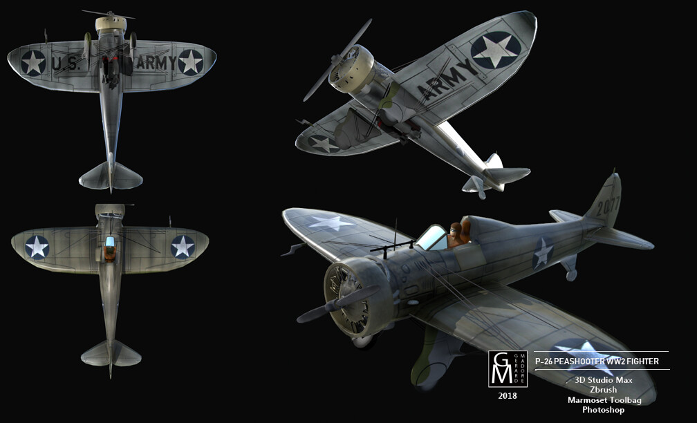 Gerard Madore P26 Peashooter (WW2 Fighter)