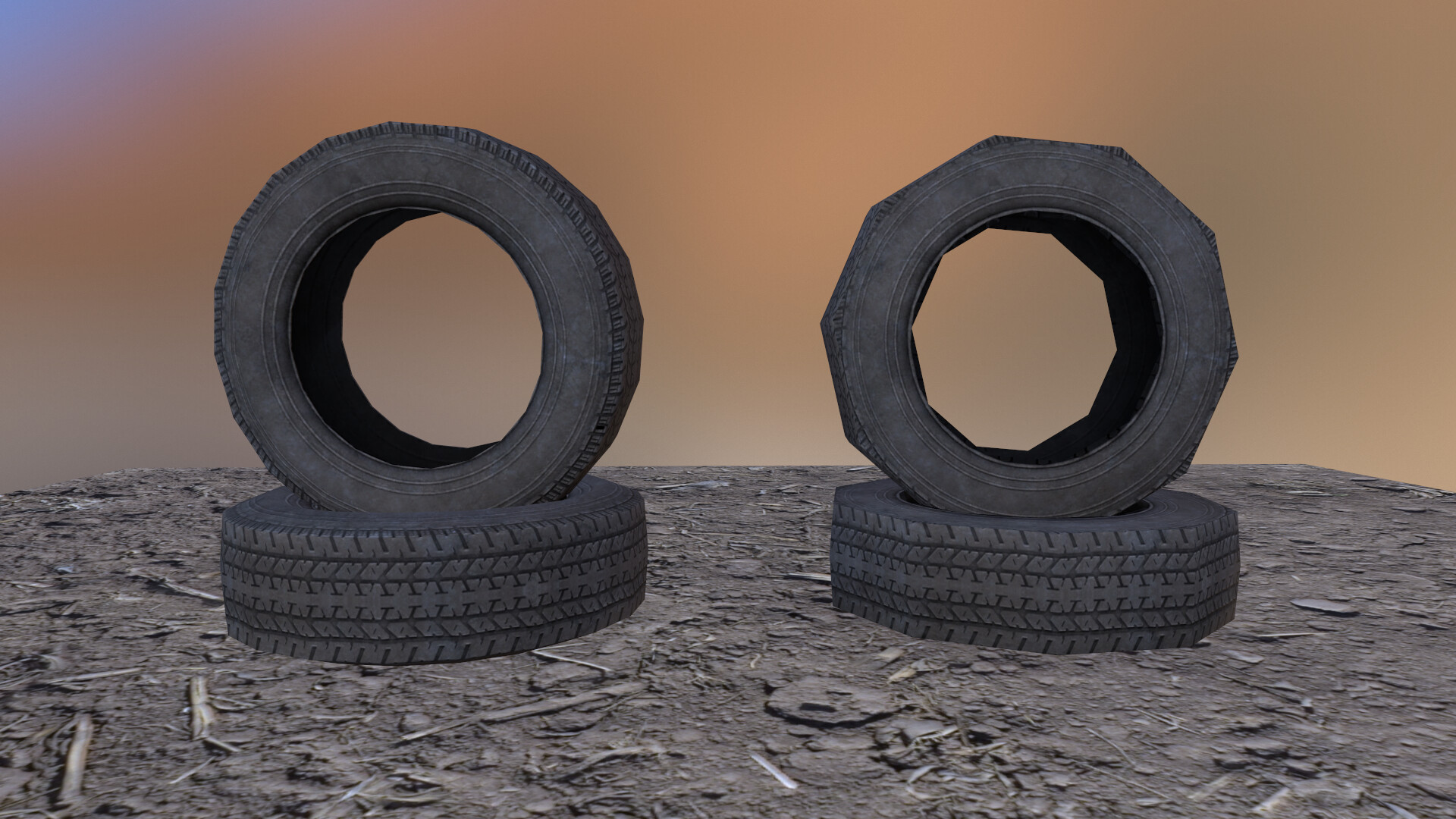 ArtStation Tyre Game Prop