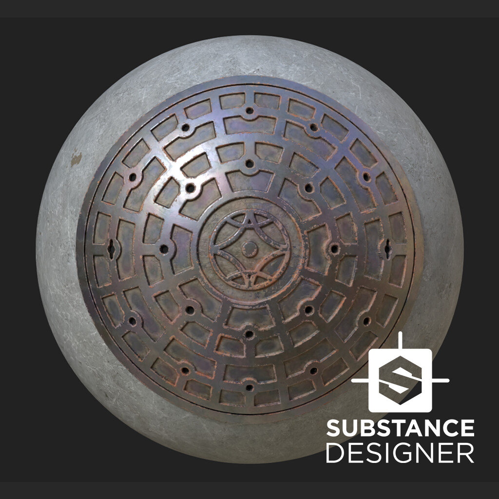 Manhole Sewer - Substance Designer