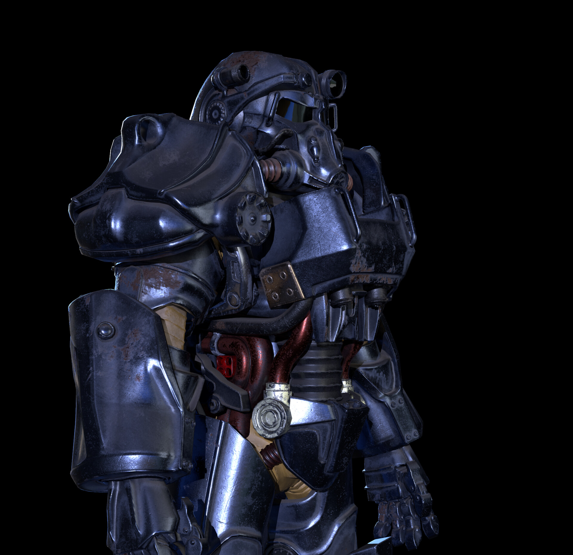 ArtStation - Radiation 4 power armor T60