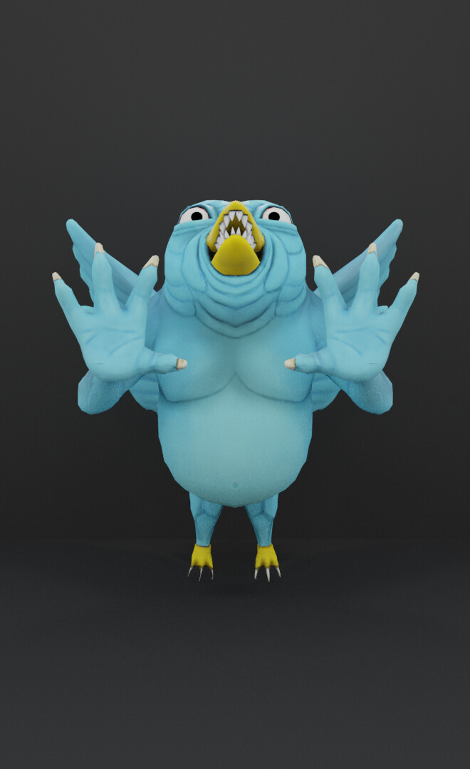 Twitter Bird 3D Model