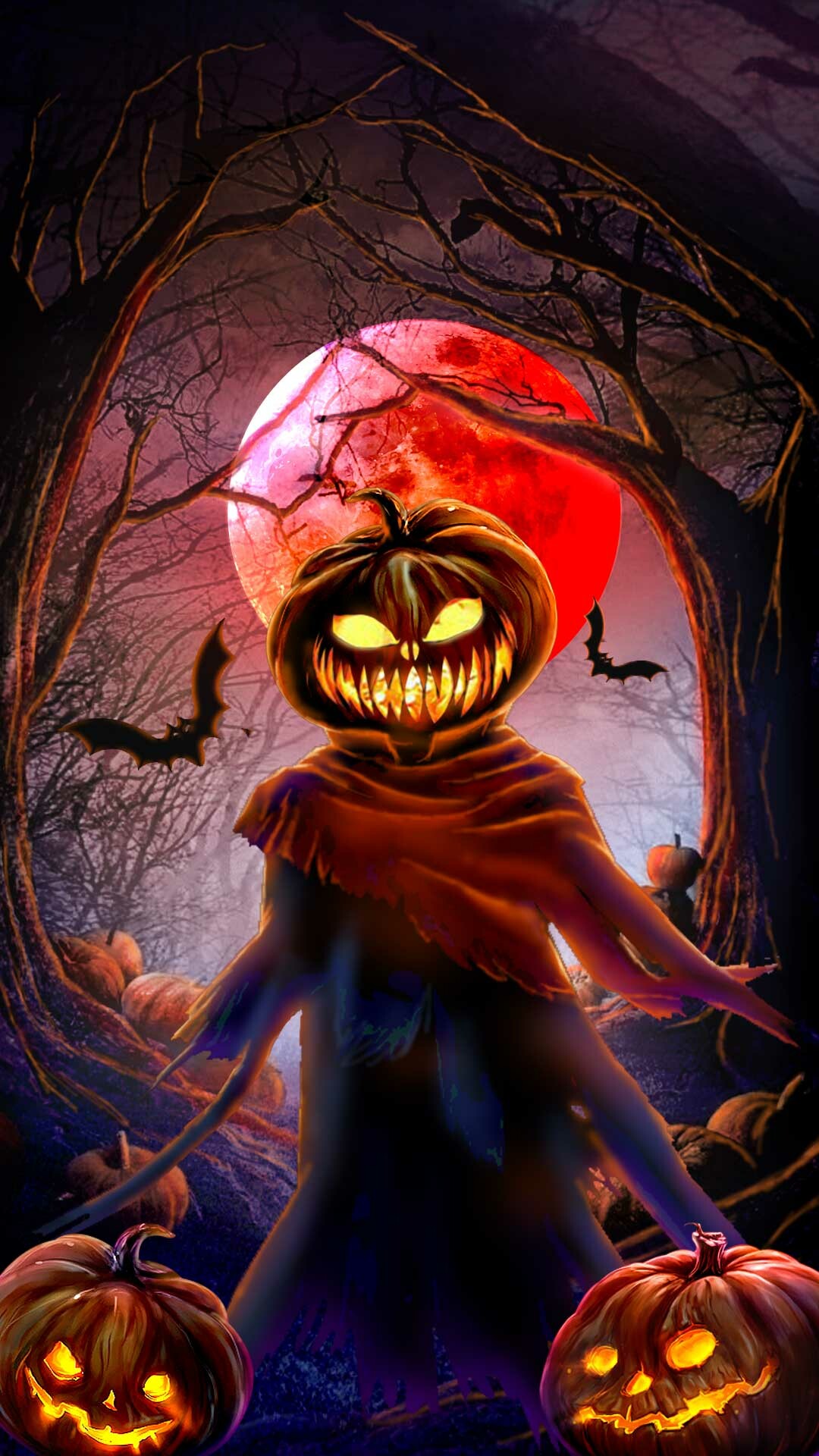 Artstation 2d Halloween Jack O Lantern 