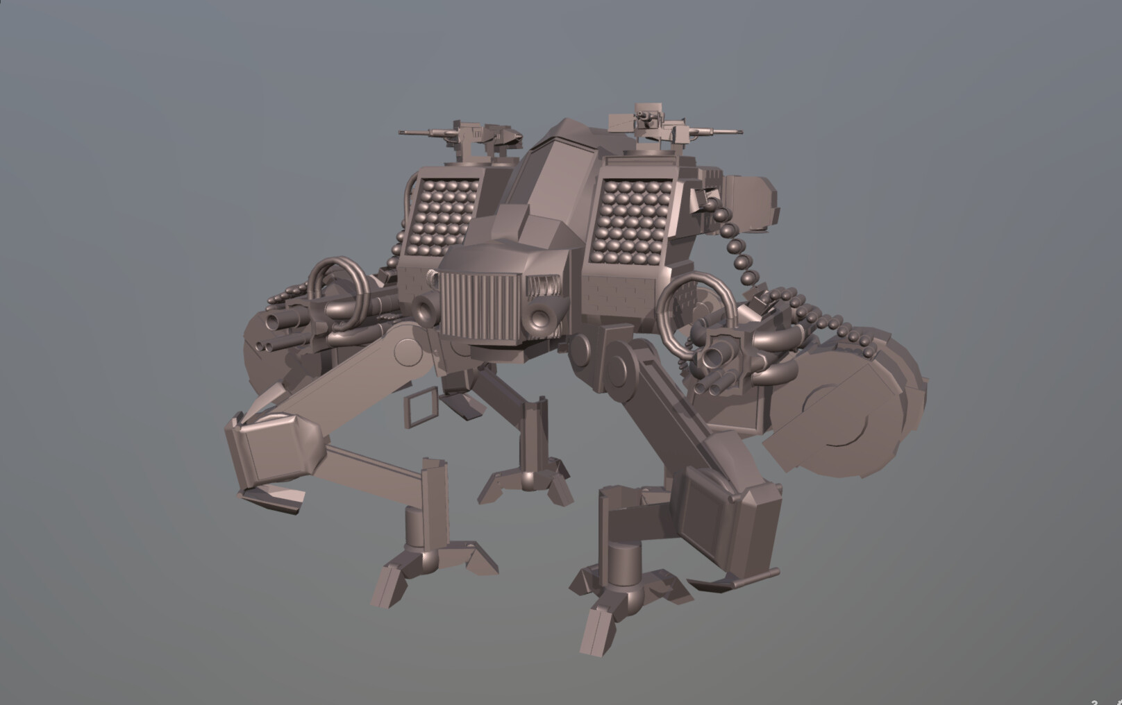 ArtStation - Battle_Mech -WIP