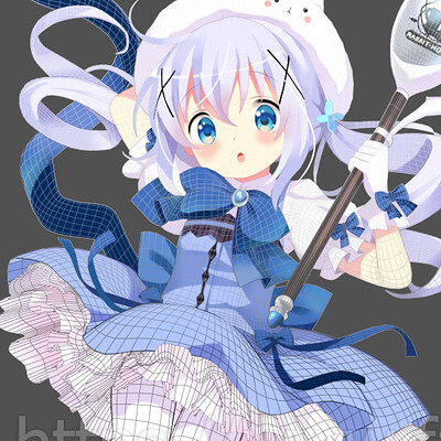 3D file Chino Kafuu  Gochuumon wa Usagi Desu ka? 🎲・3D printer model to  download・Cults