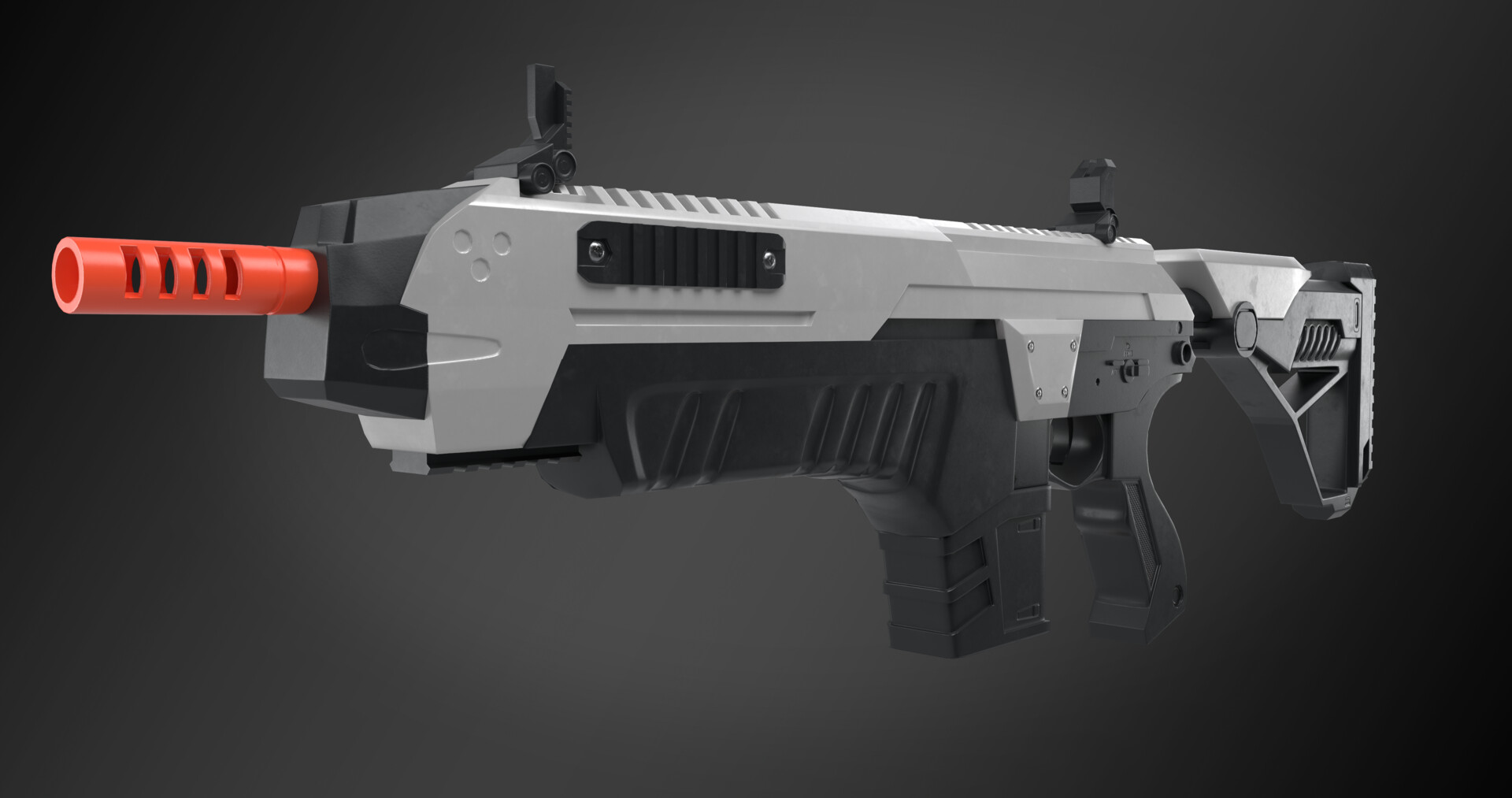 ArtStation - CSI XR-5 Futuristic Rifle