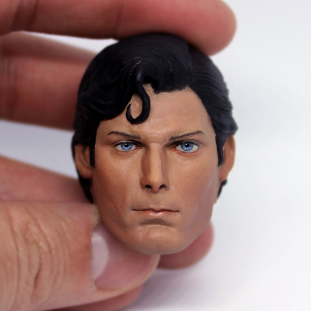 ArtStation - 1/6 Christopher Reeve Head Repainting
