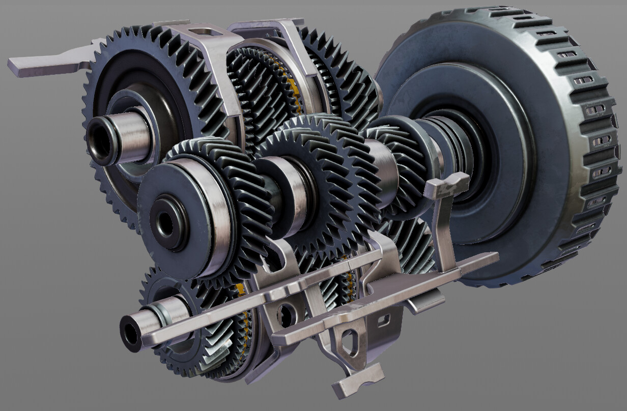 ArtStation - Duel Clutch Transmission Gearbox