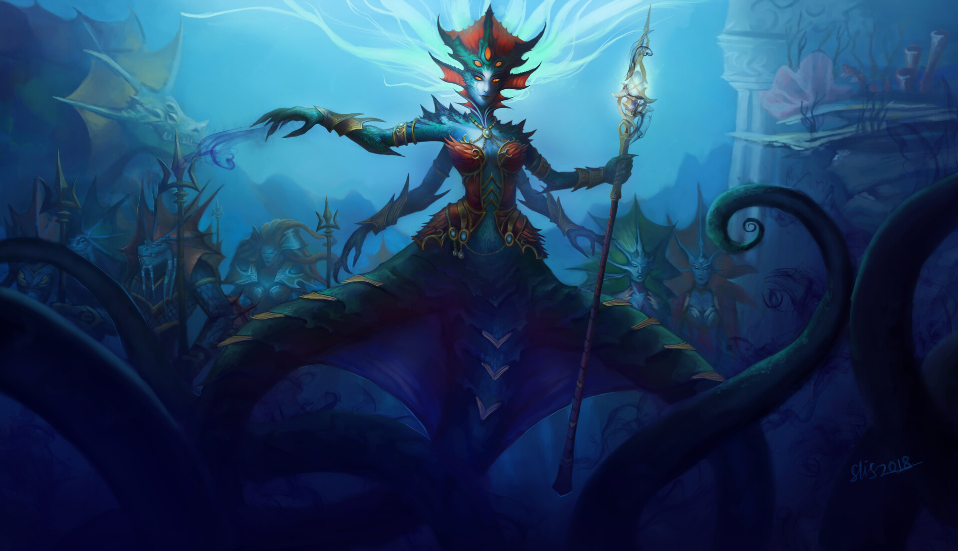 ArtStation - Queen Azshara