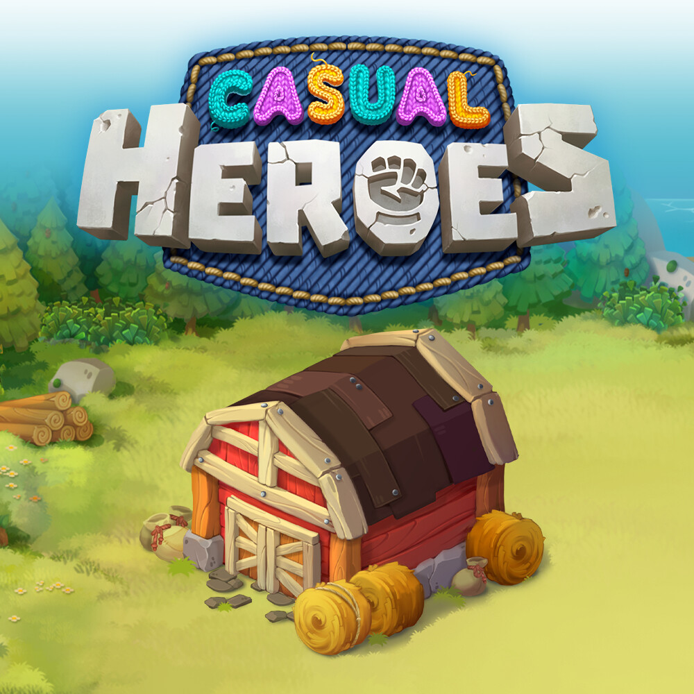 ArtStation - Cartoon game props / objects - Casual Heroes