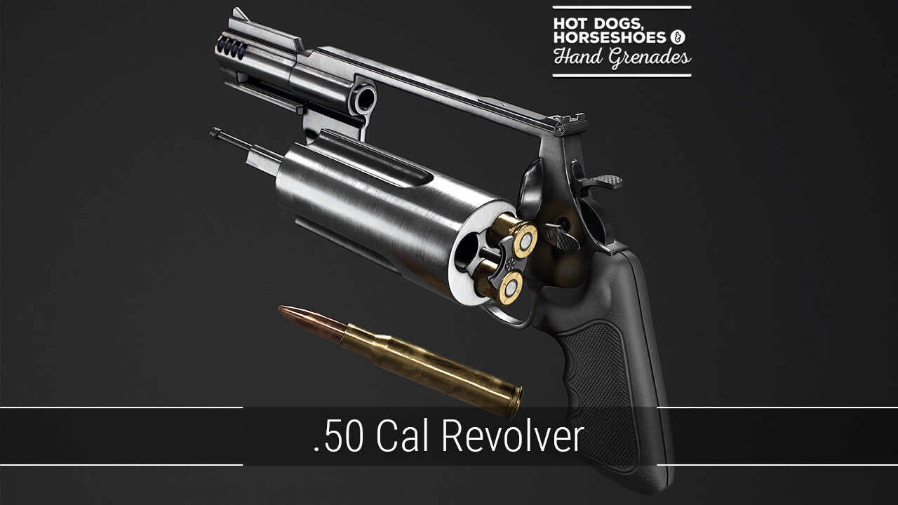 Artstation 50 Cal Revolver Stefan Engdahl