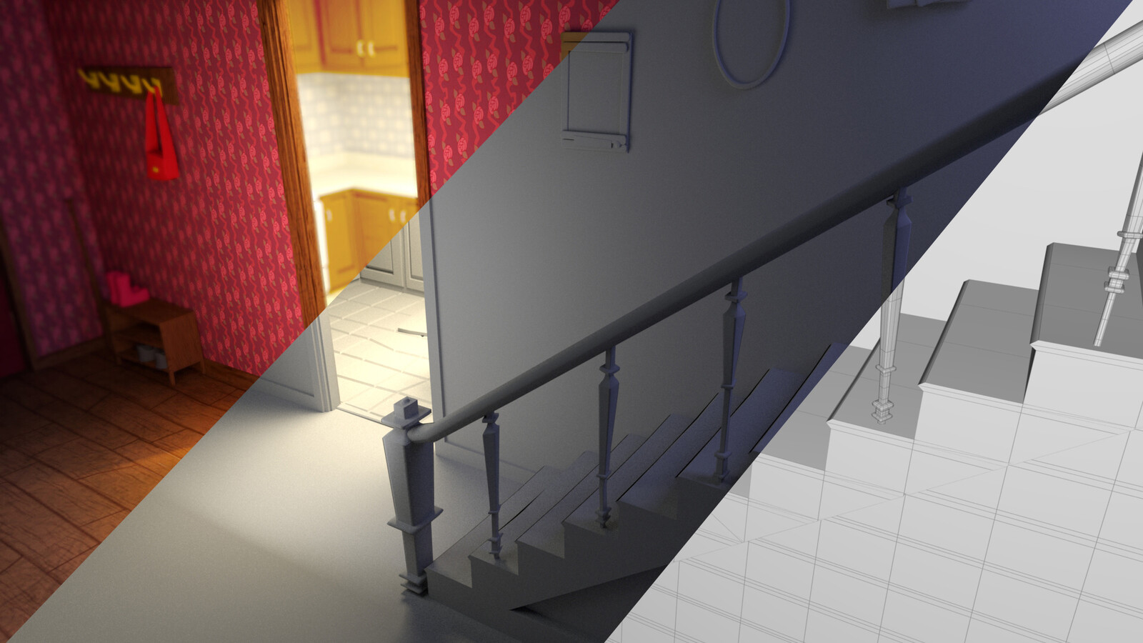 Stylized Hallway