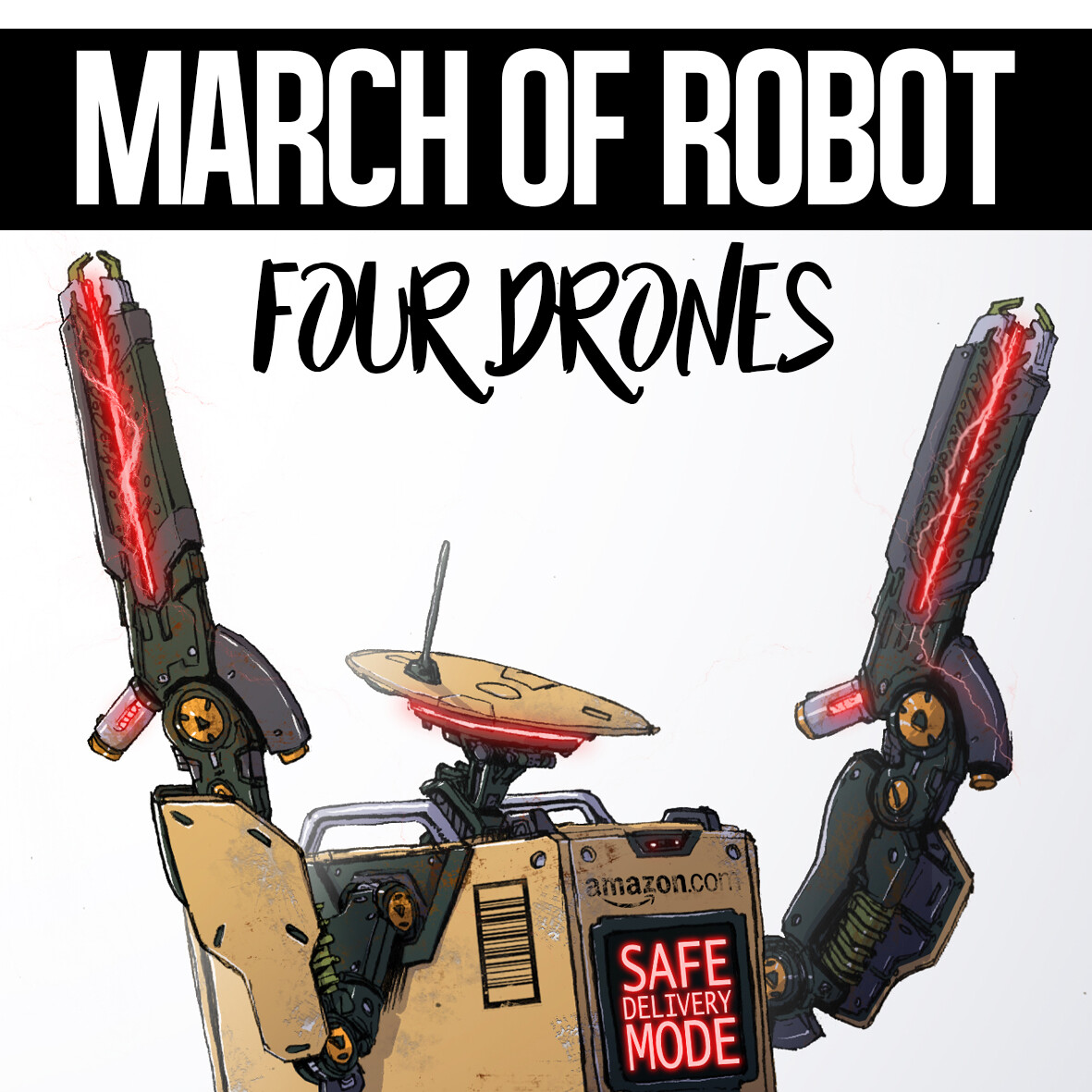 ArtStation MARCH OF ROBOTS FOUR DRONES