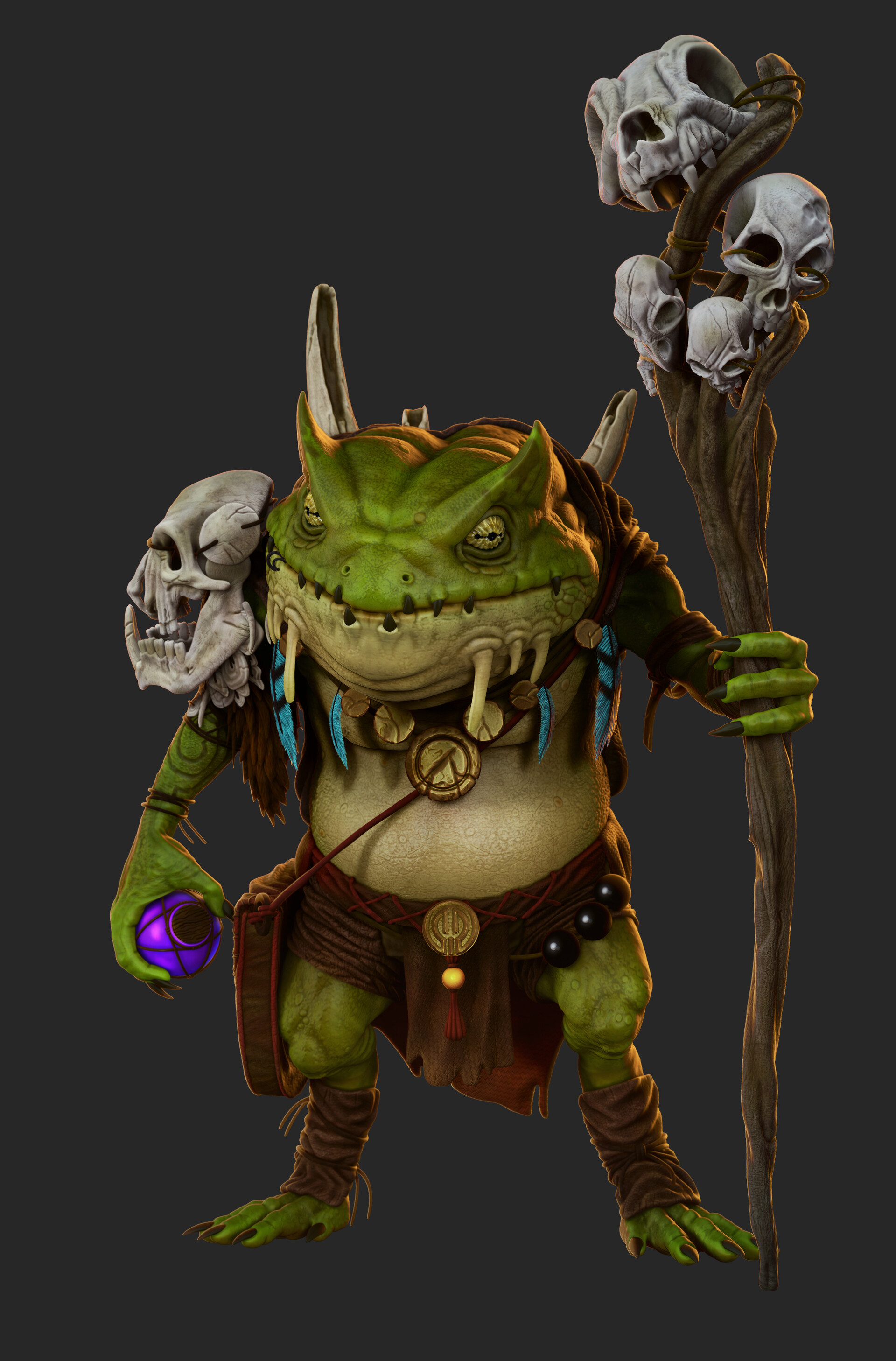 Artstation Shaman Frog 