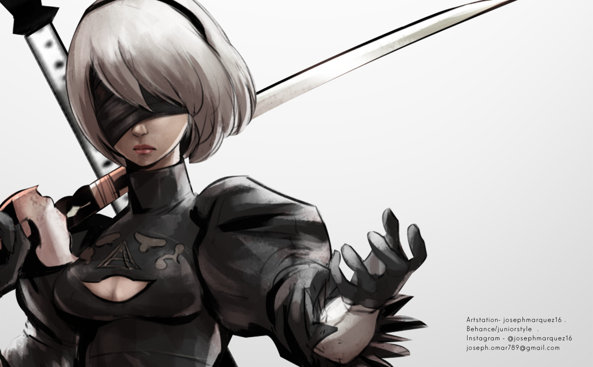 ArtStation - 2B sketch