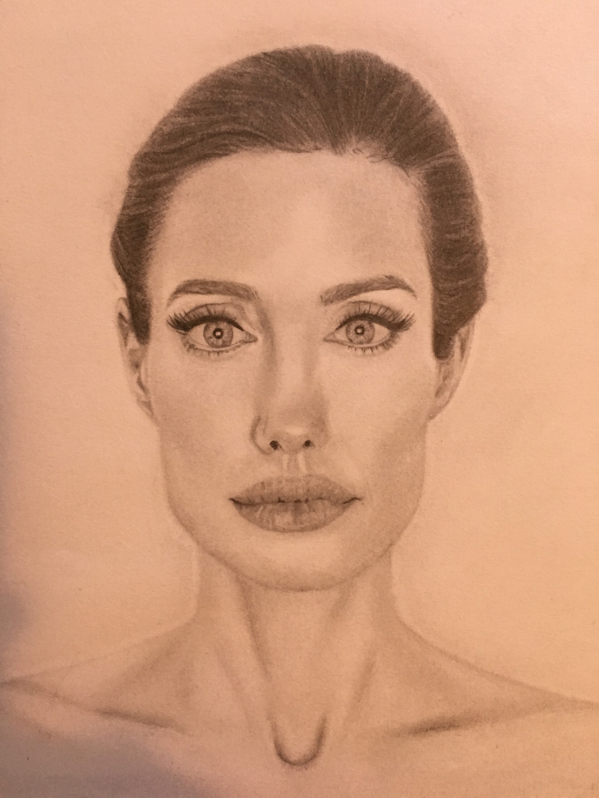 Buy Drawing Print of Angelina Jolie Online in India  Etsy