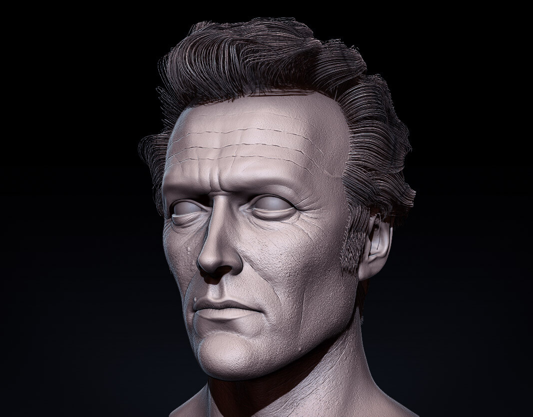 ArtStation - Dirty Harry (Clint Eastwood)