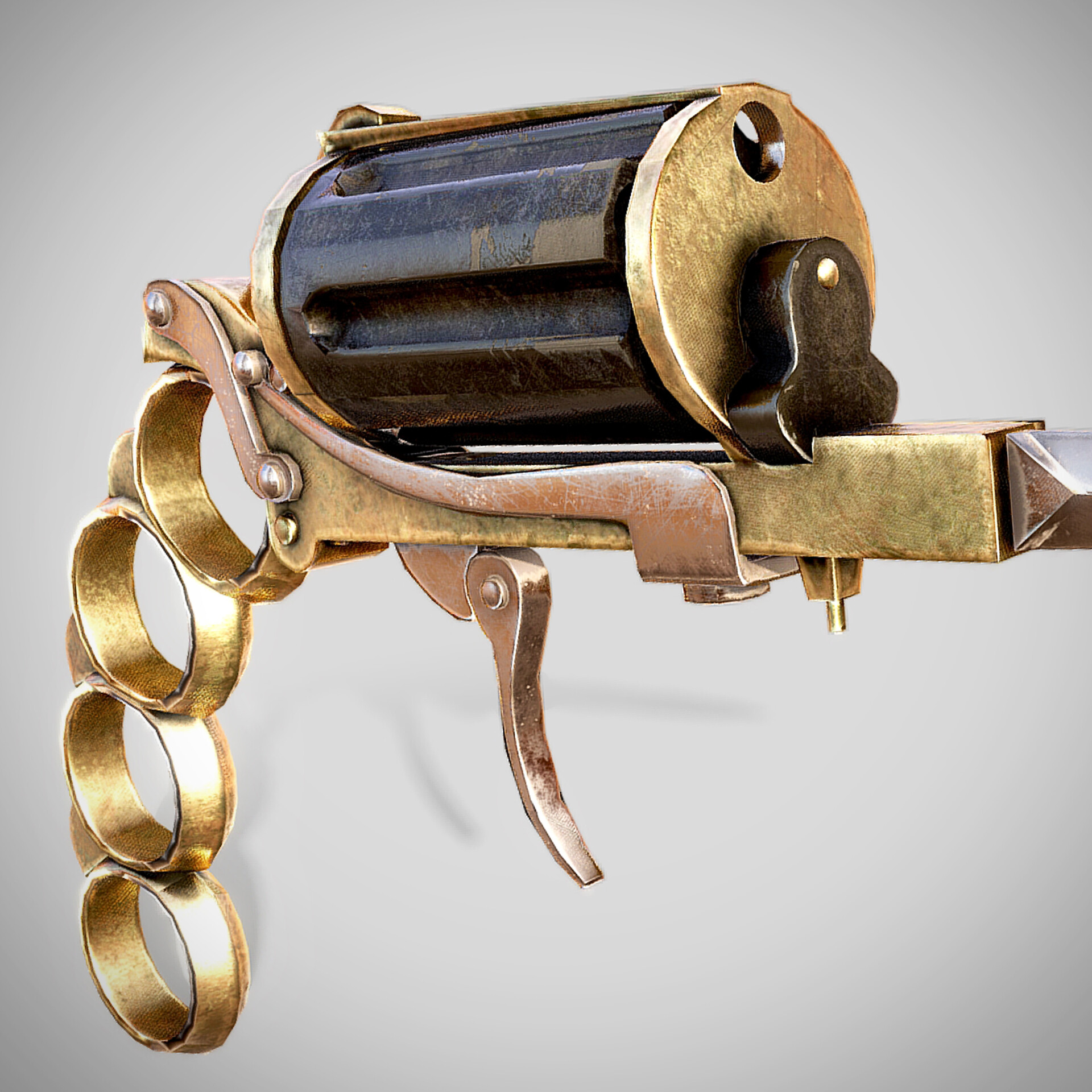 ArtStation - Foldable Revolver