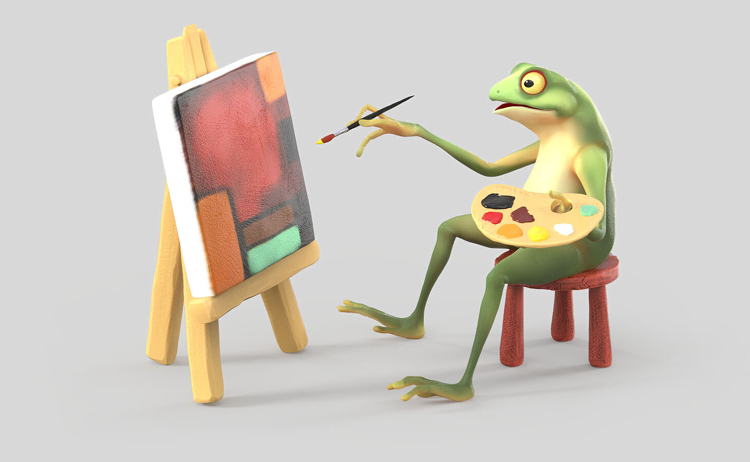 ArtStation Painting Frog   Thijs De Vries Banner Thijsdevries Devriesarts 