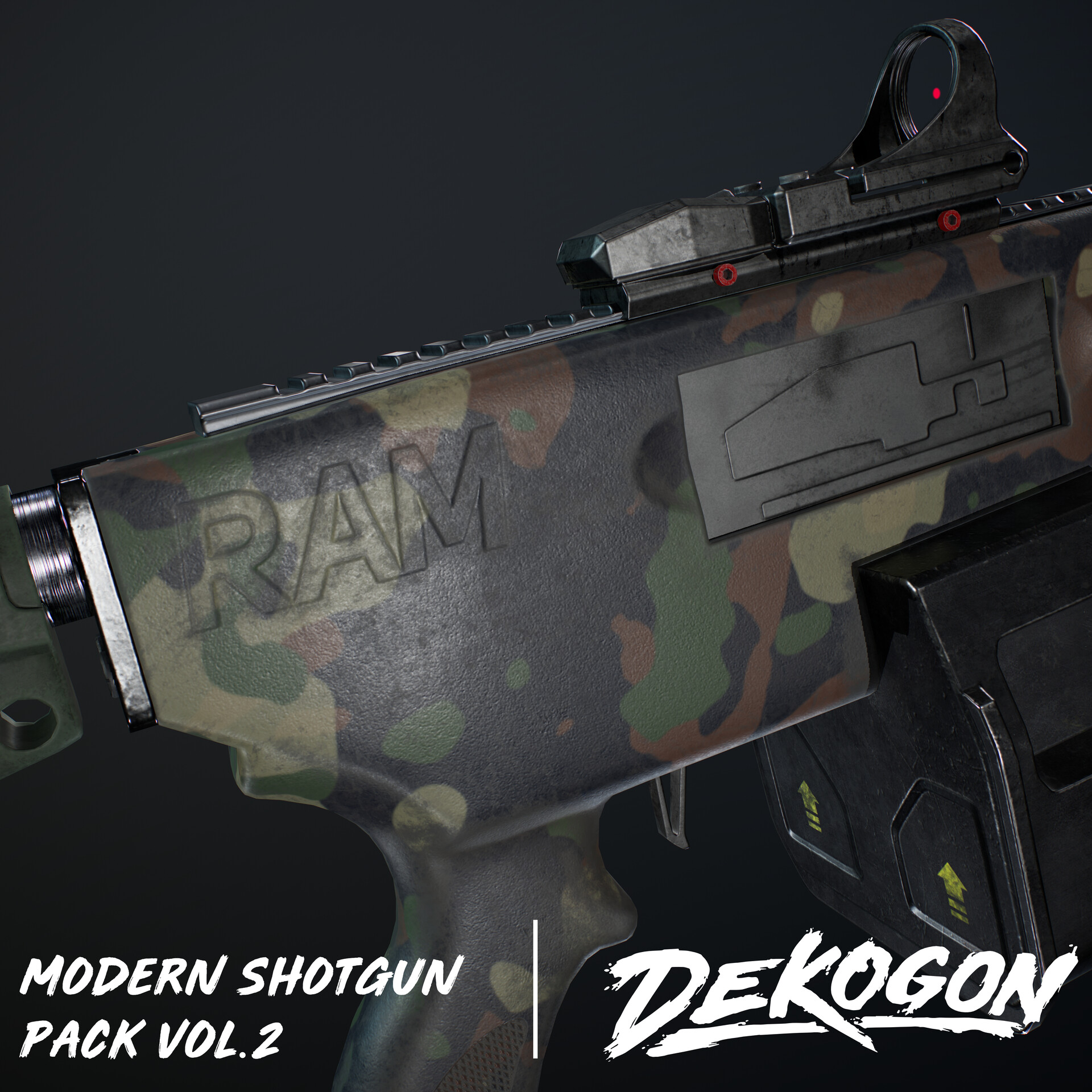 ArtStation - RAM - Dekogon Modern Shotgun Set