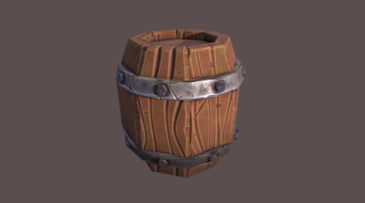 ArtStation - Stylized Barrel