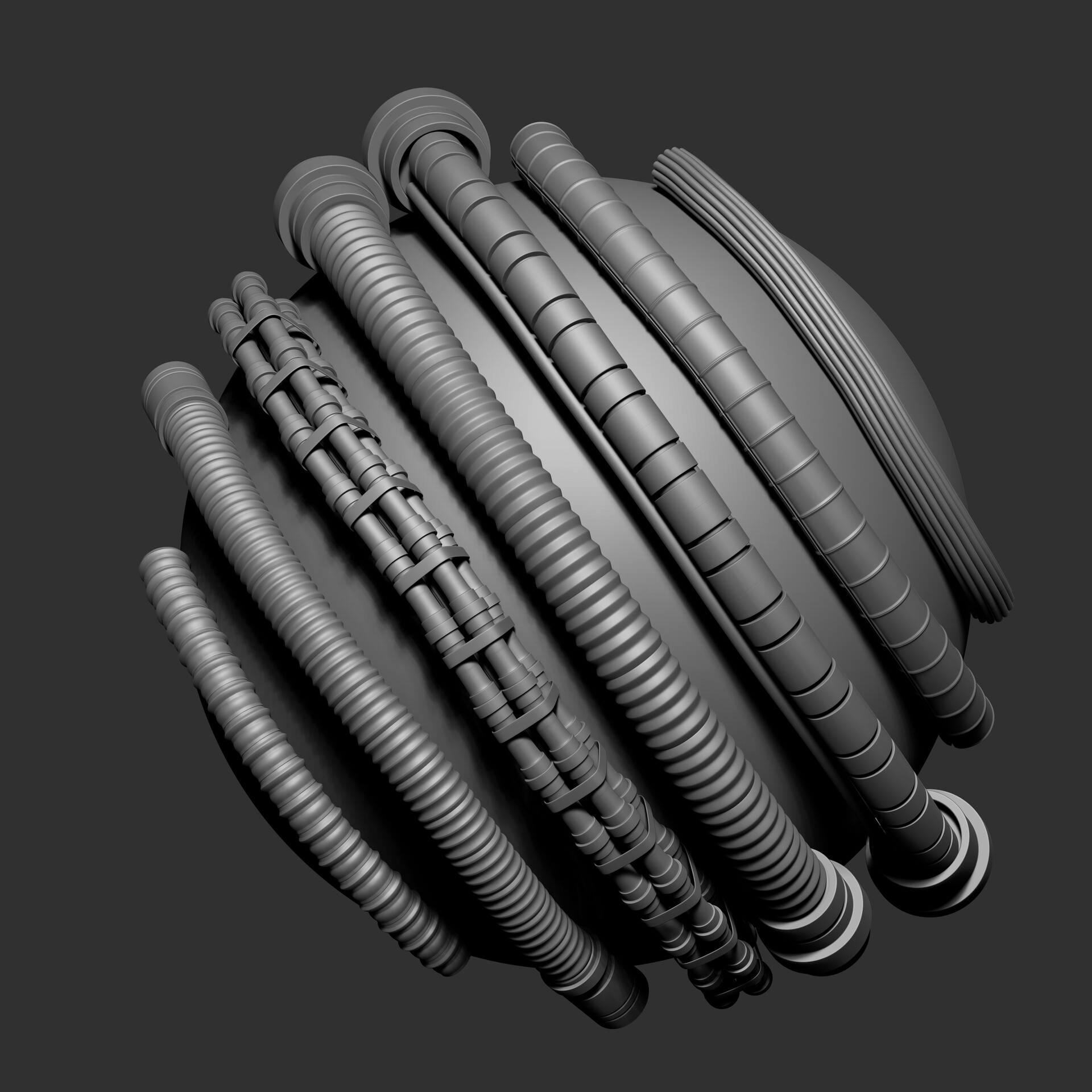 cable & wire zbrush imm brushes