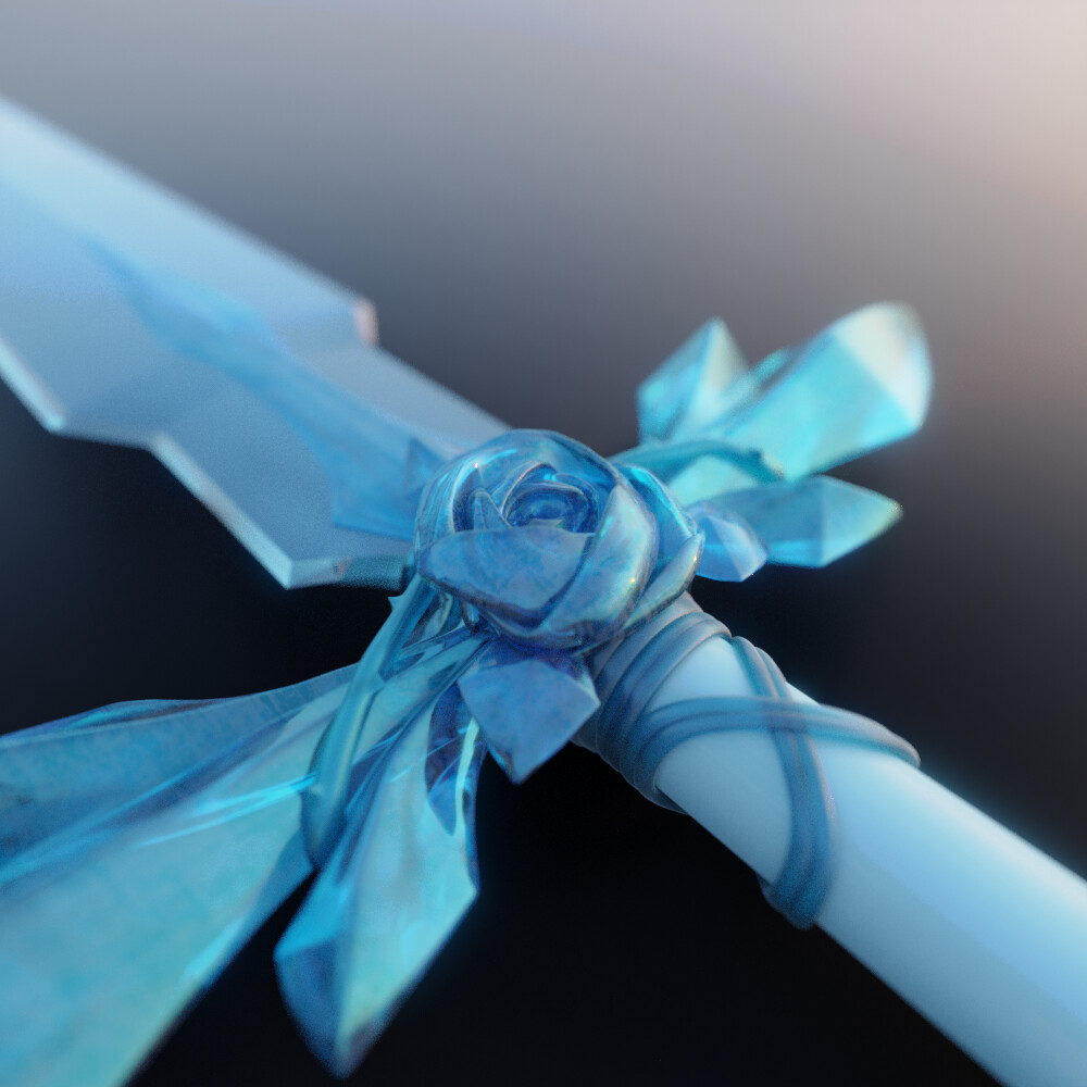 Artstation Blue Rose Sword Edge Ocampo