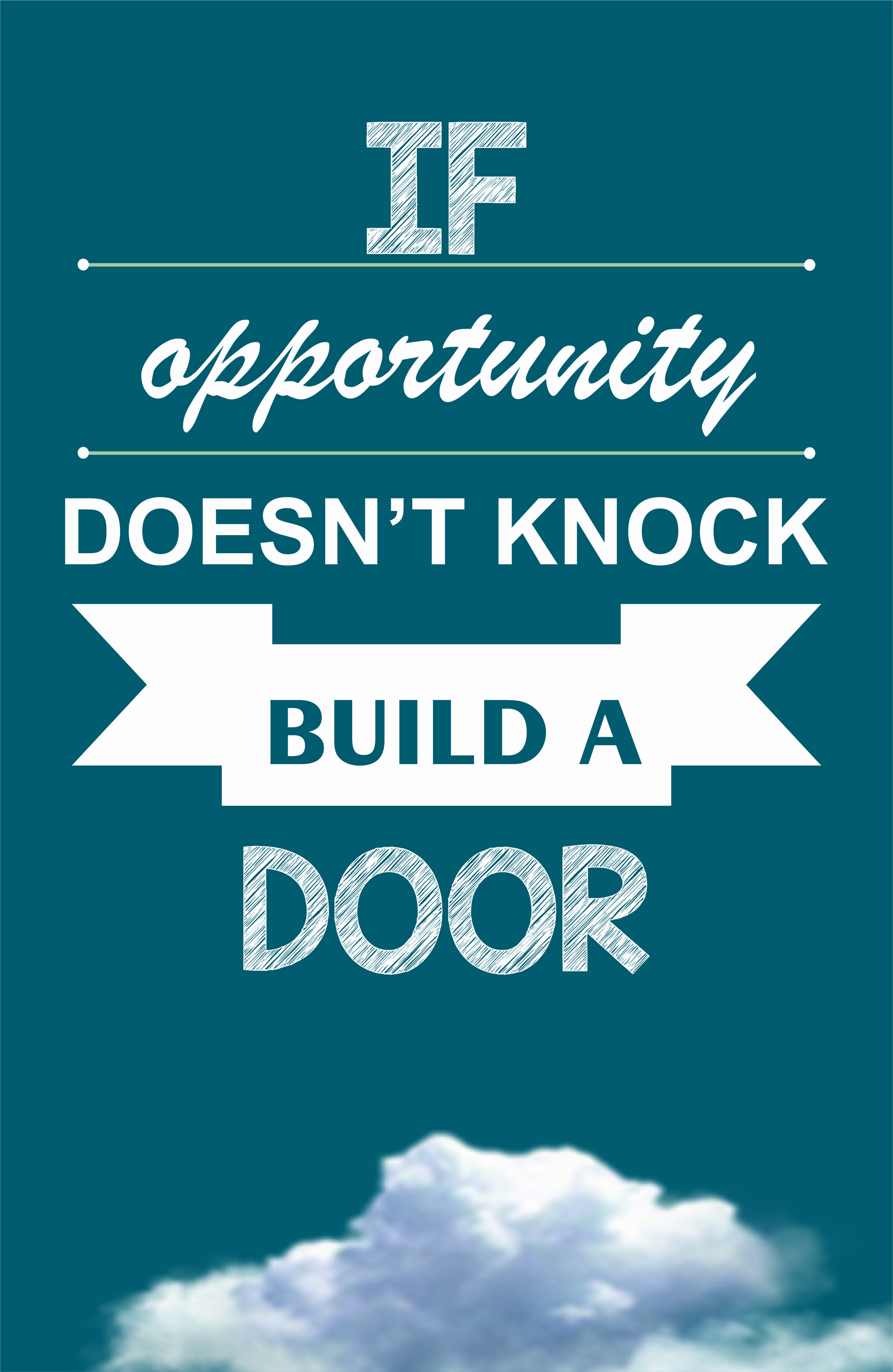 ArtStation - If Opportunity Doesn't Knock, Build A Door