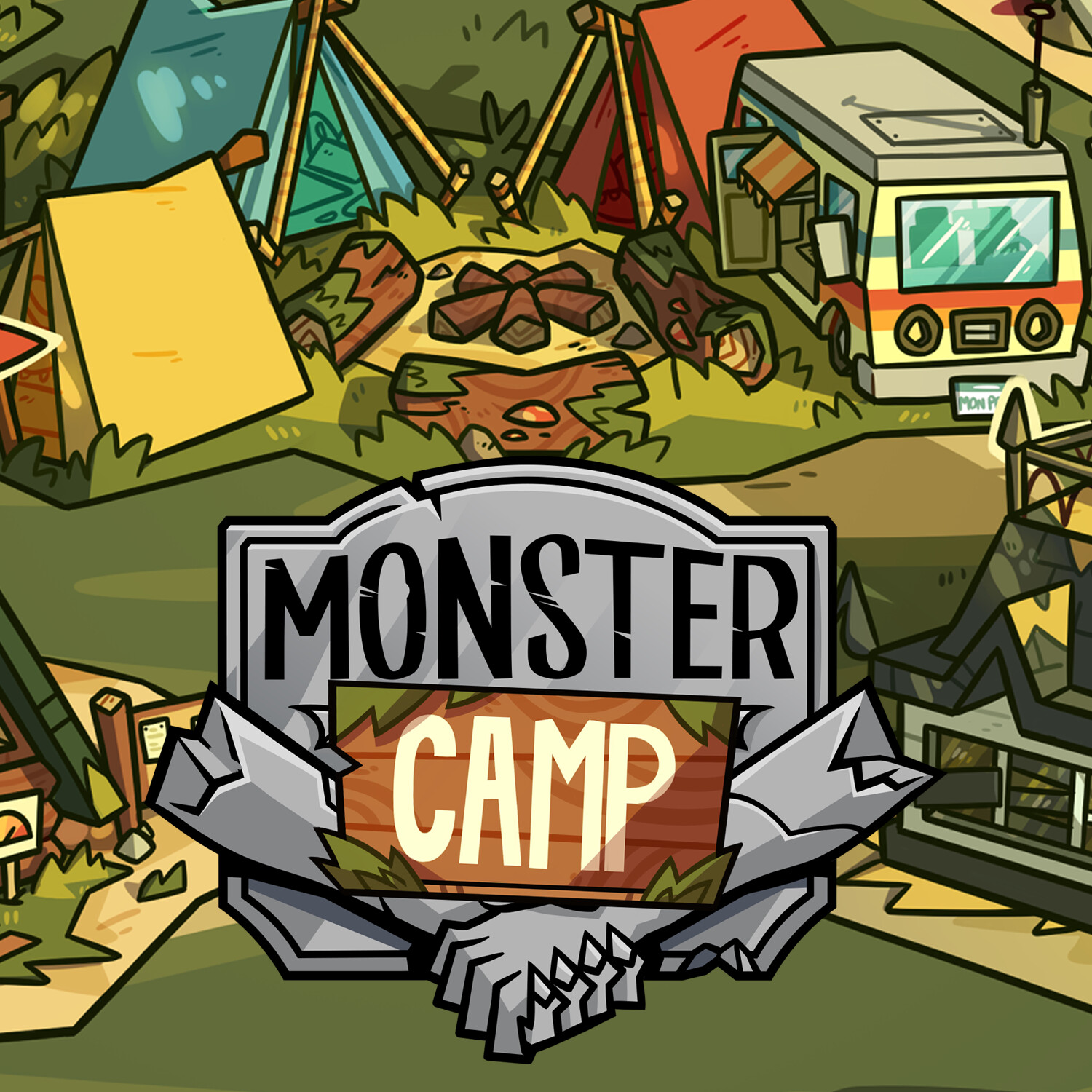ArtStation Monster Camp Maps and UI