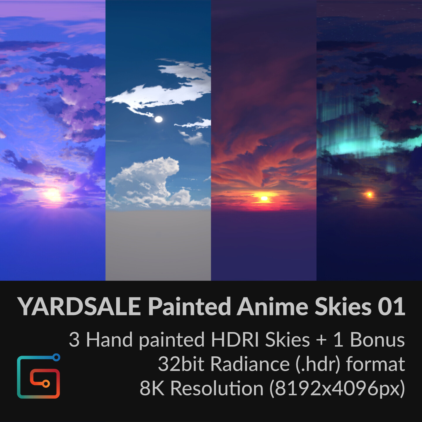 Yuya Takeda Yardsale Hdri Painted Anime Skies 01