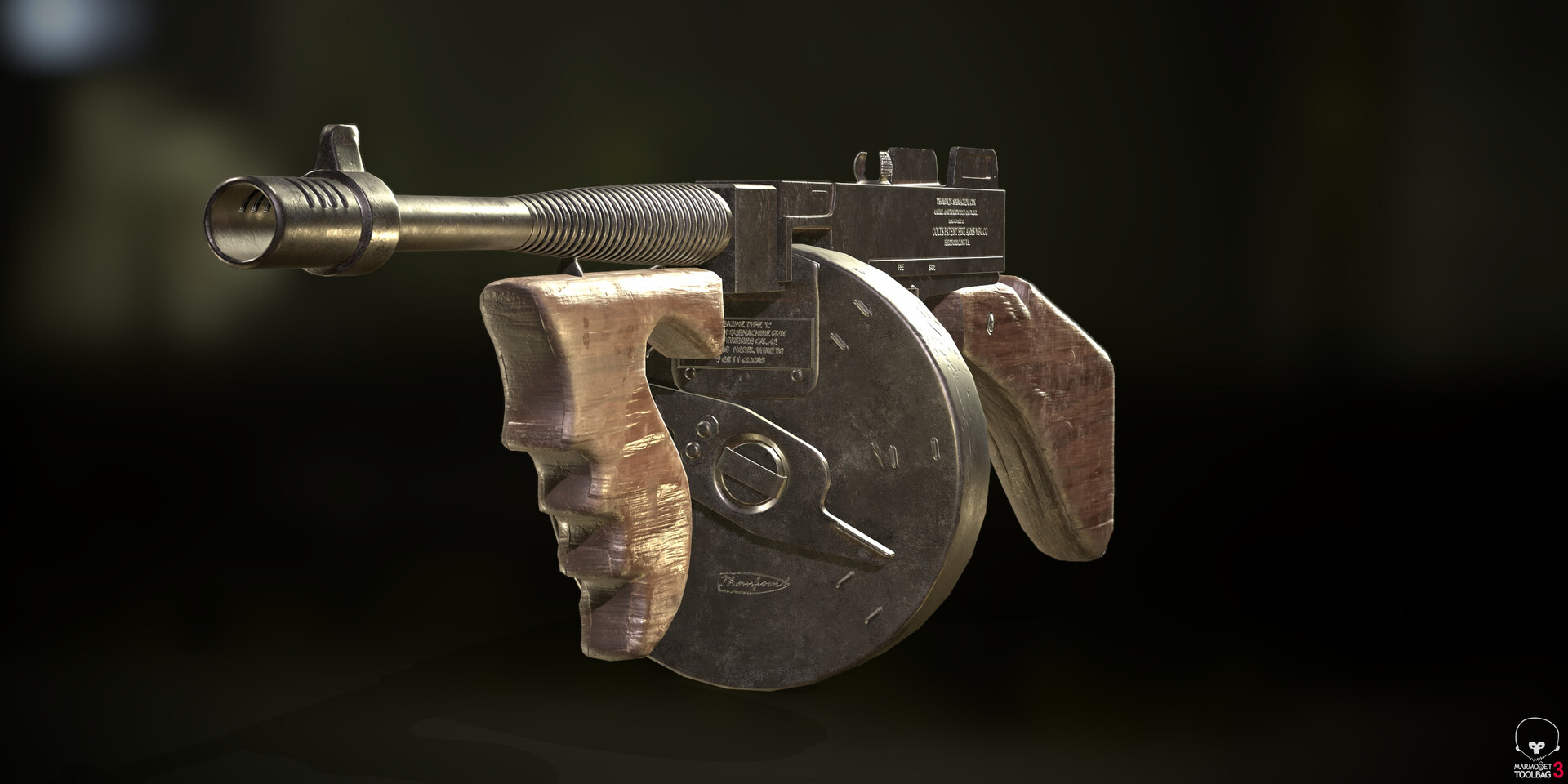 ArtStation - Thompson Gun 100 Round Drum