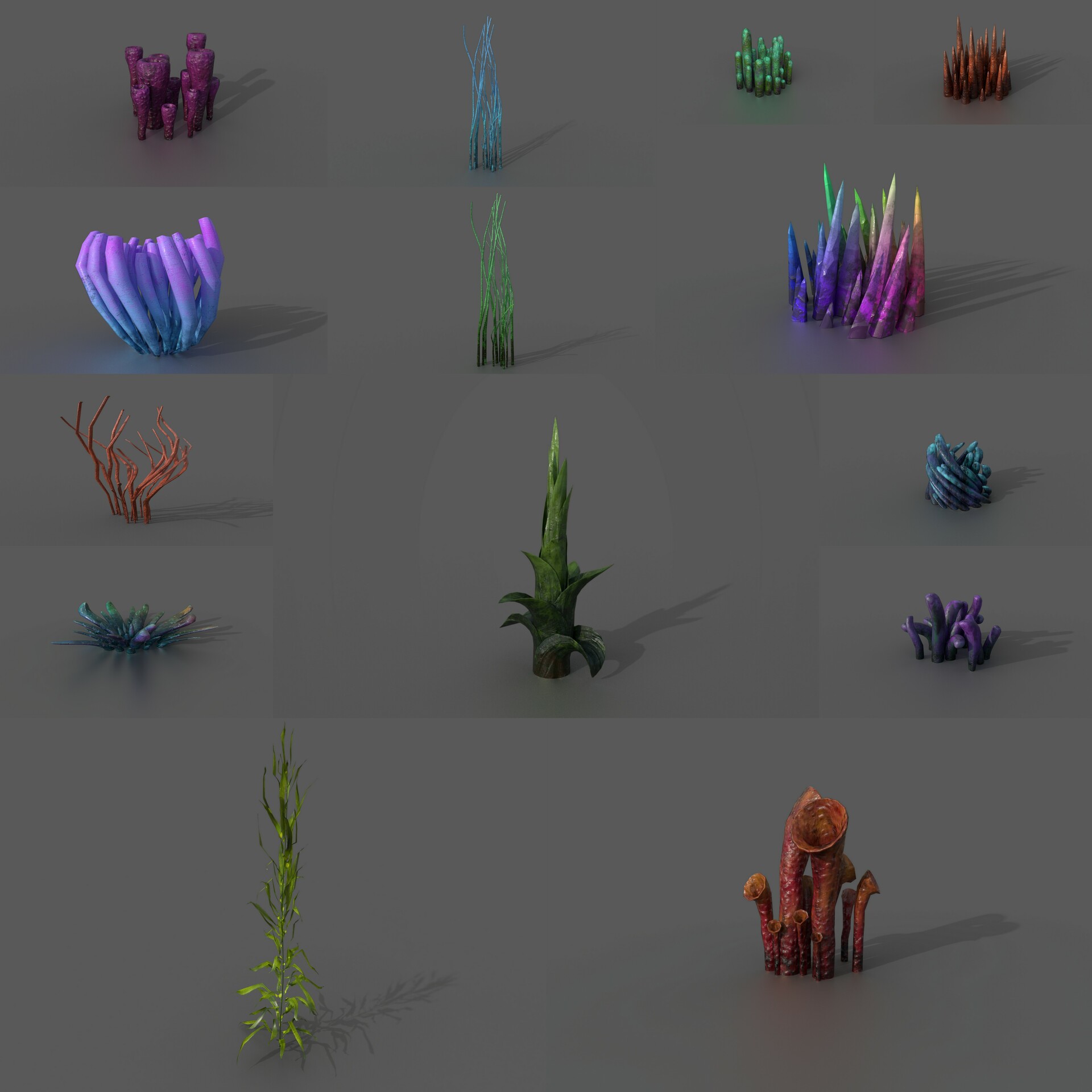 ArtStation - Underwater Sea plants Prop/Assets