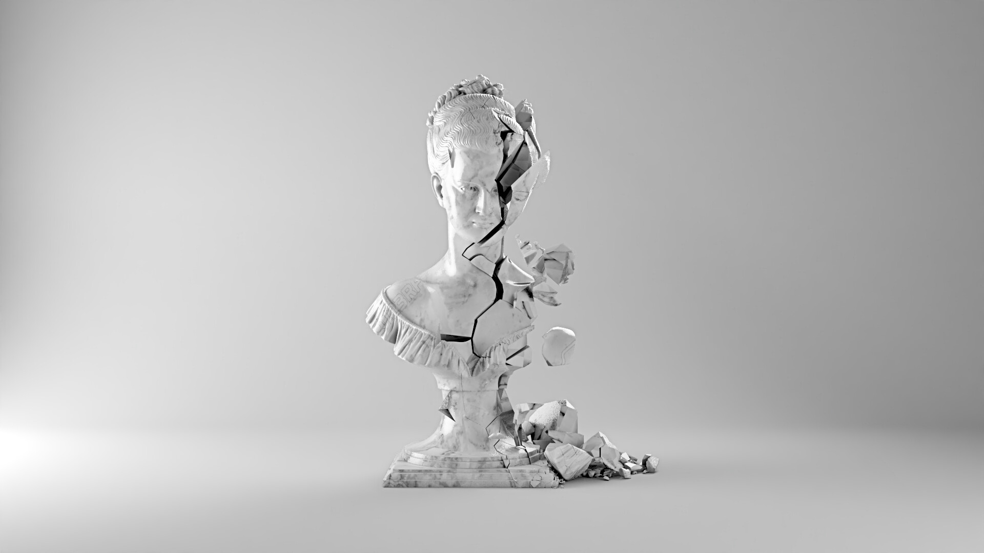 ArtStation Statue Breaking