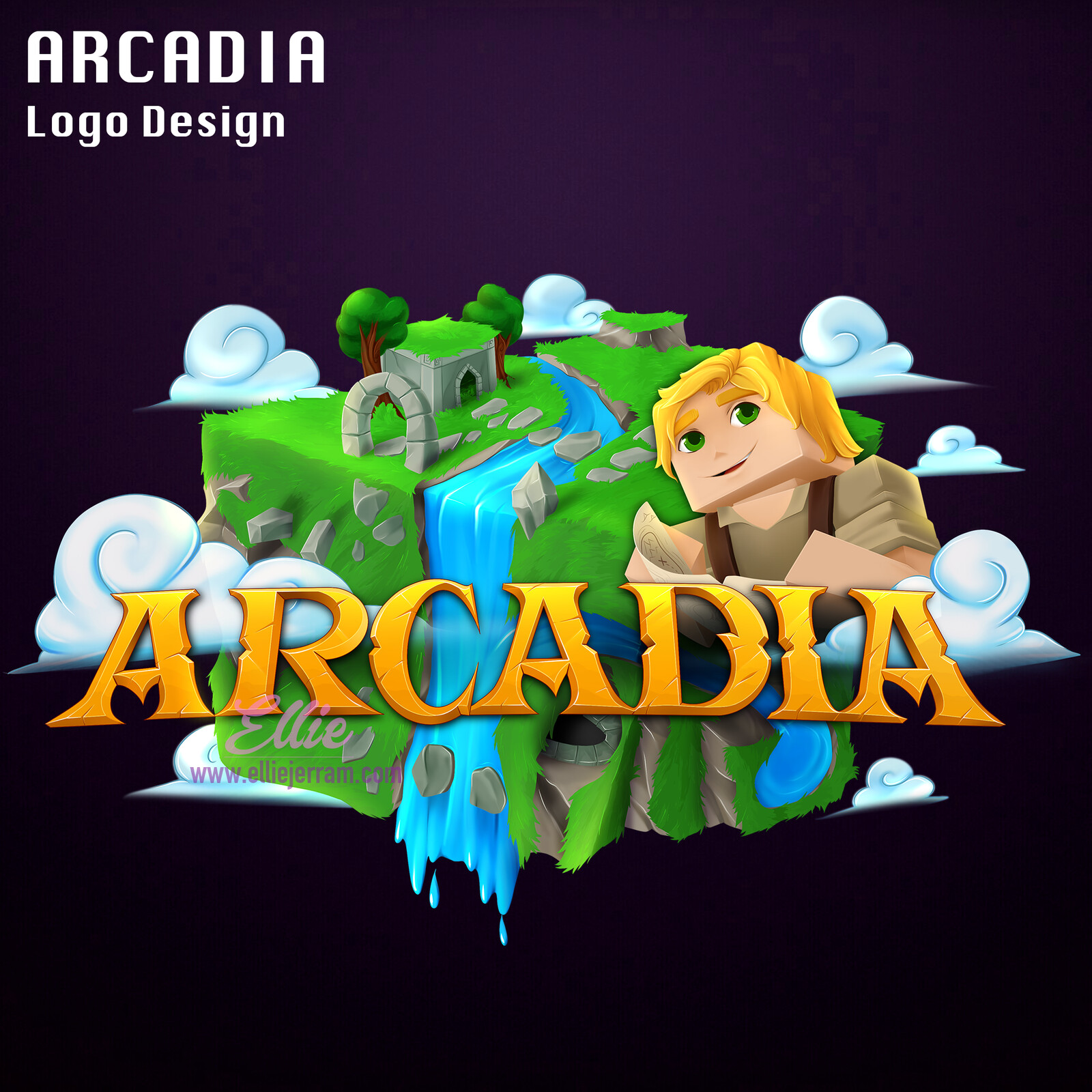 Artstation Arcadia Logo Ellie Jerram