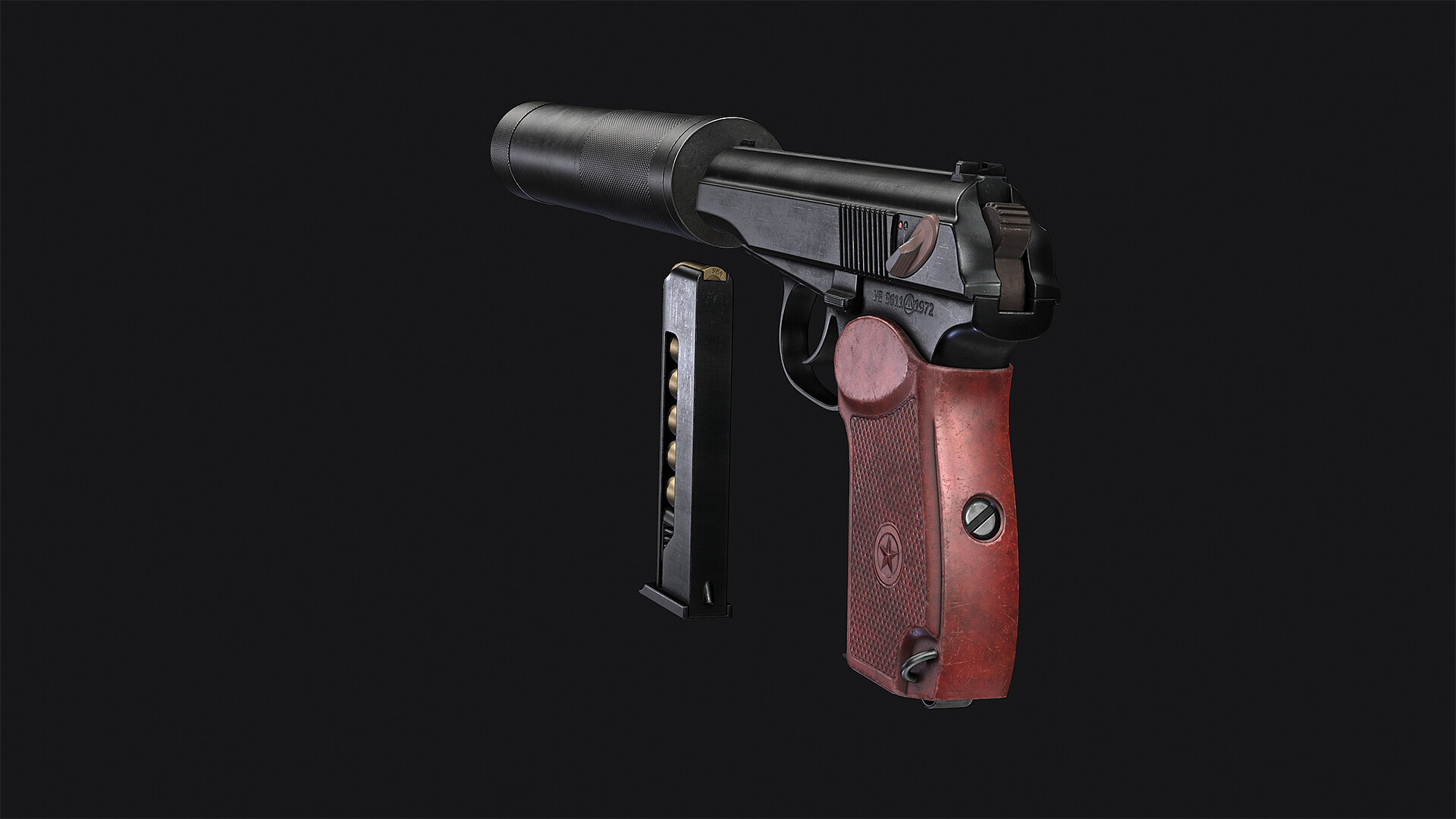 ArtStation - Makarov with silencer 9x18 mm Makarov with silencer 9x18 mm, Alex Lenk