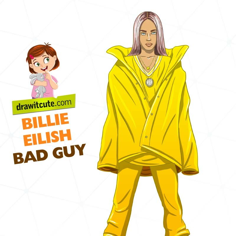Artstation How To Draw Billie Eilish Bad Guy Full Body Step